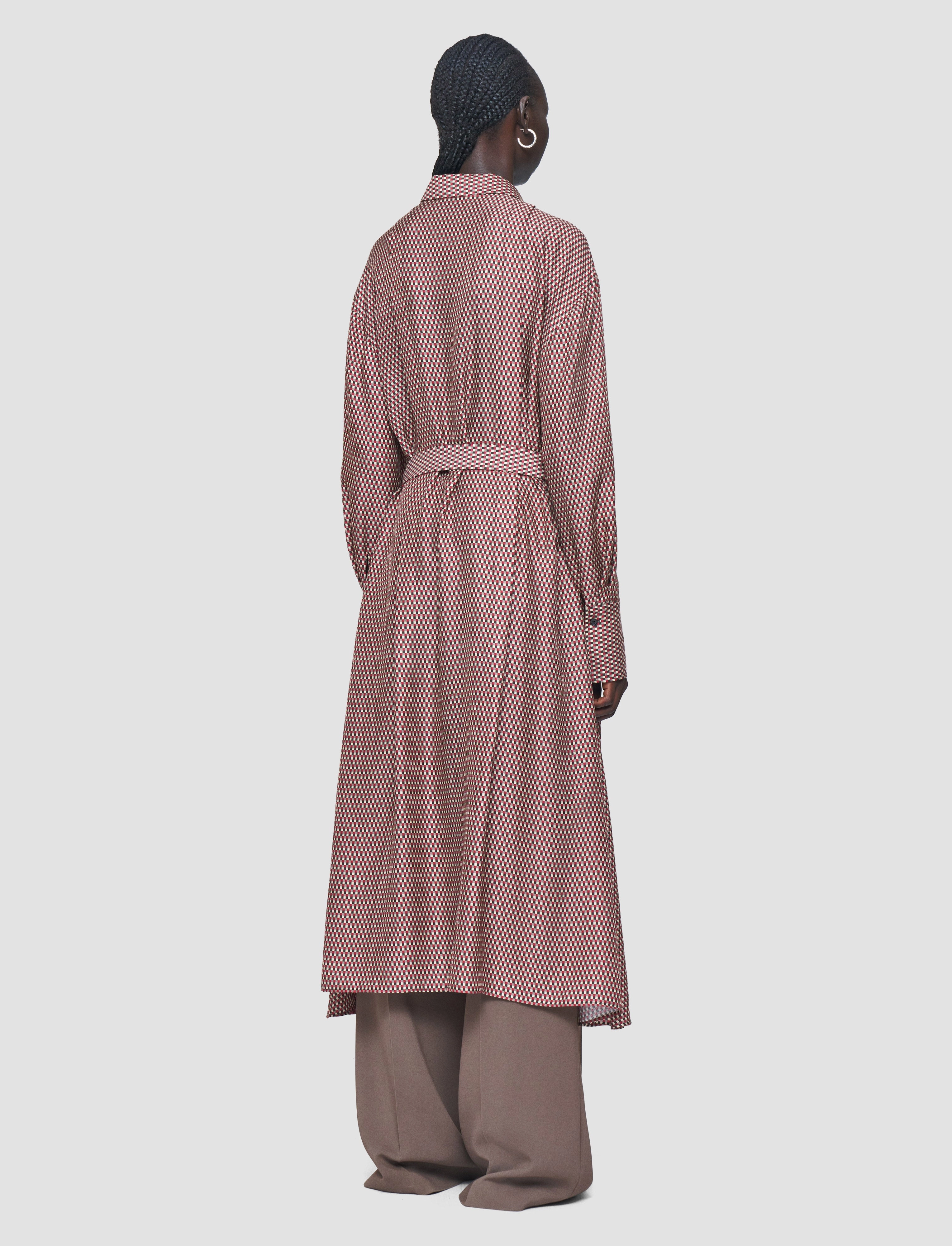 Body Safe Flattering Layer Orlan Printed Silk Blend Dress