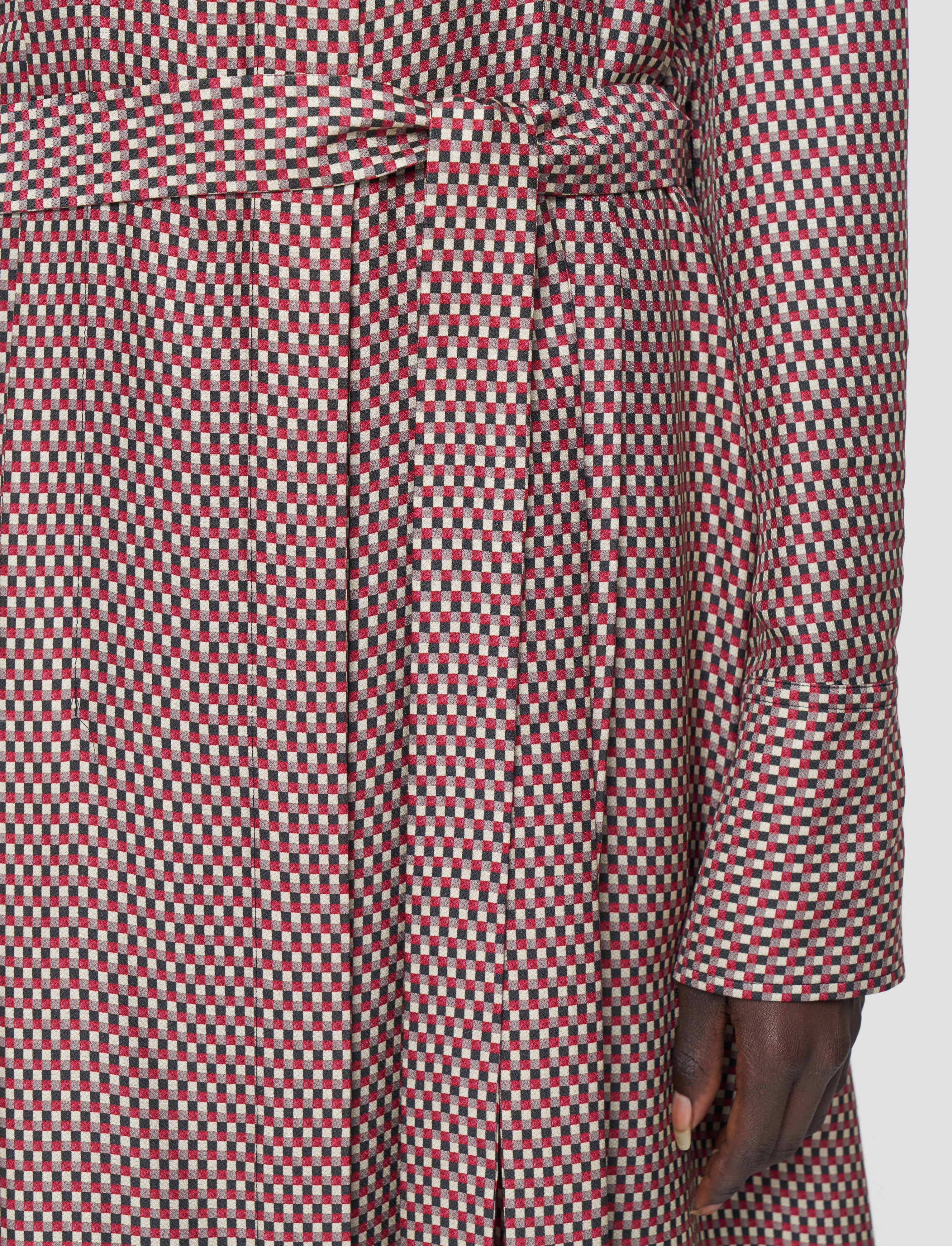 Orlan Printed Silk Blend Dress Stylish Touch Silky Touch