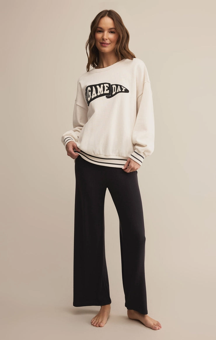 OVERSIZED LETS GO SWEATSHIRT Interlock Knit Comfy Style