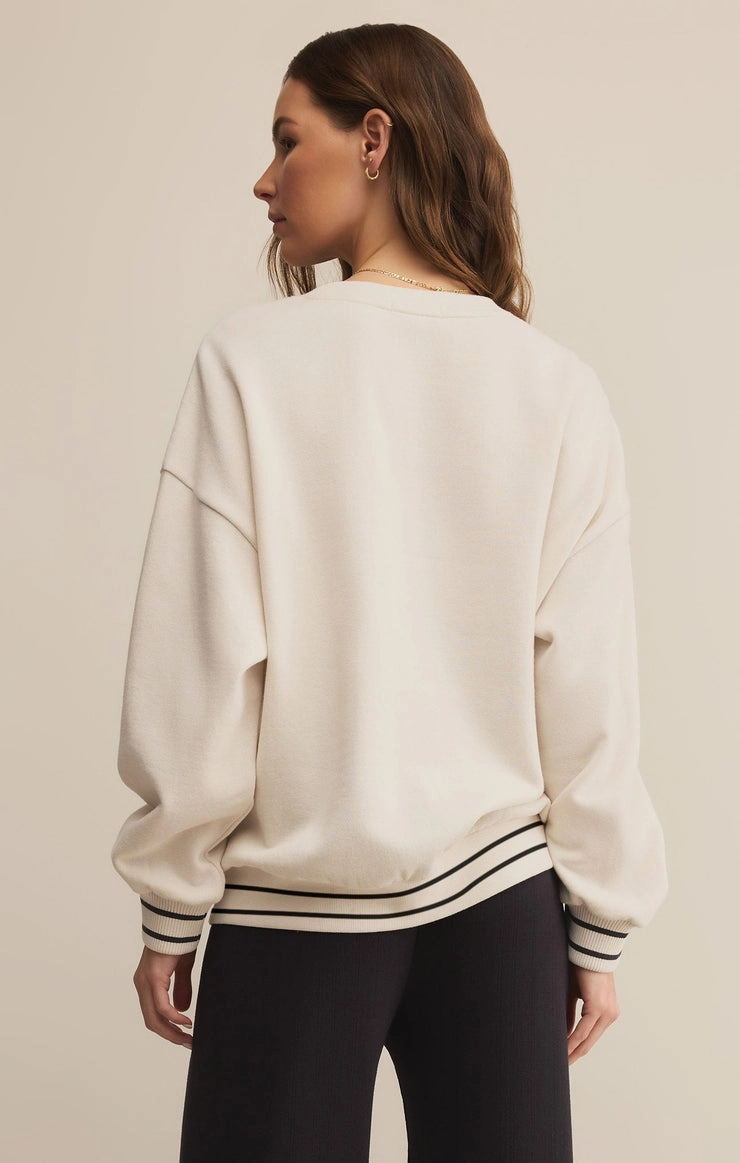 EasyCare Fabric FrictionResistant Trim OVERSIZED LETS GO SWEATSHIRT