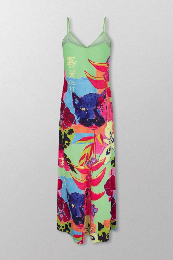 Siren Dress Wasabi Jungle Style Base Bright-Hue