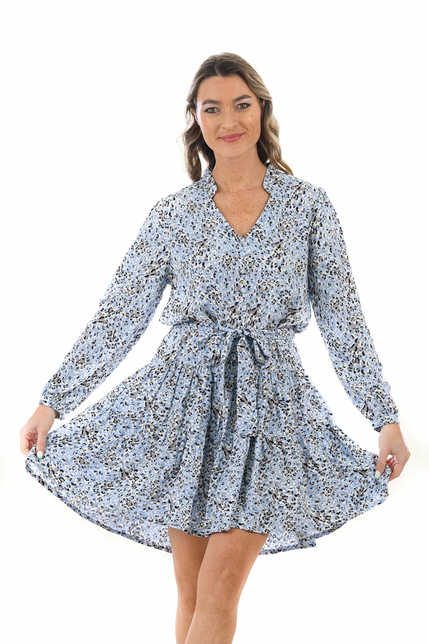 Parker Dress / Snow Leopard Balanced Tones