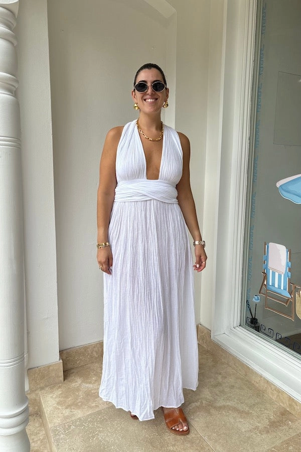 Seasonal Layer Soft and Smooth Chimera Dress White