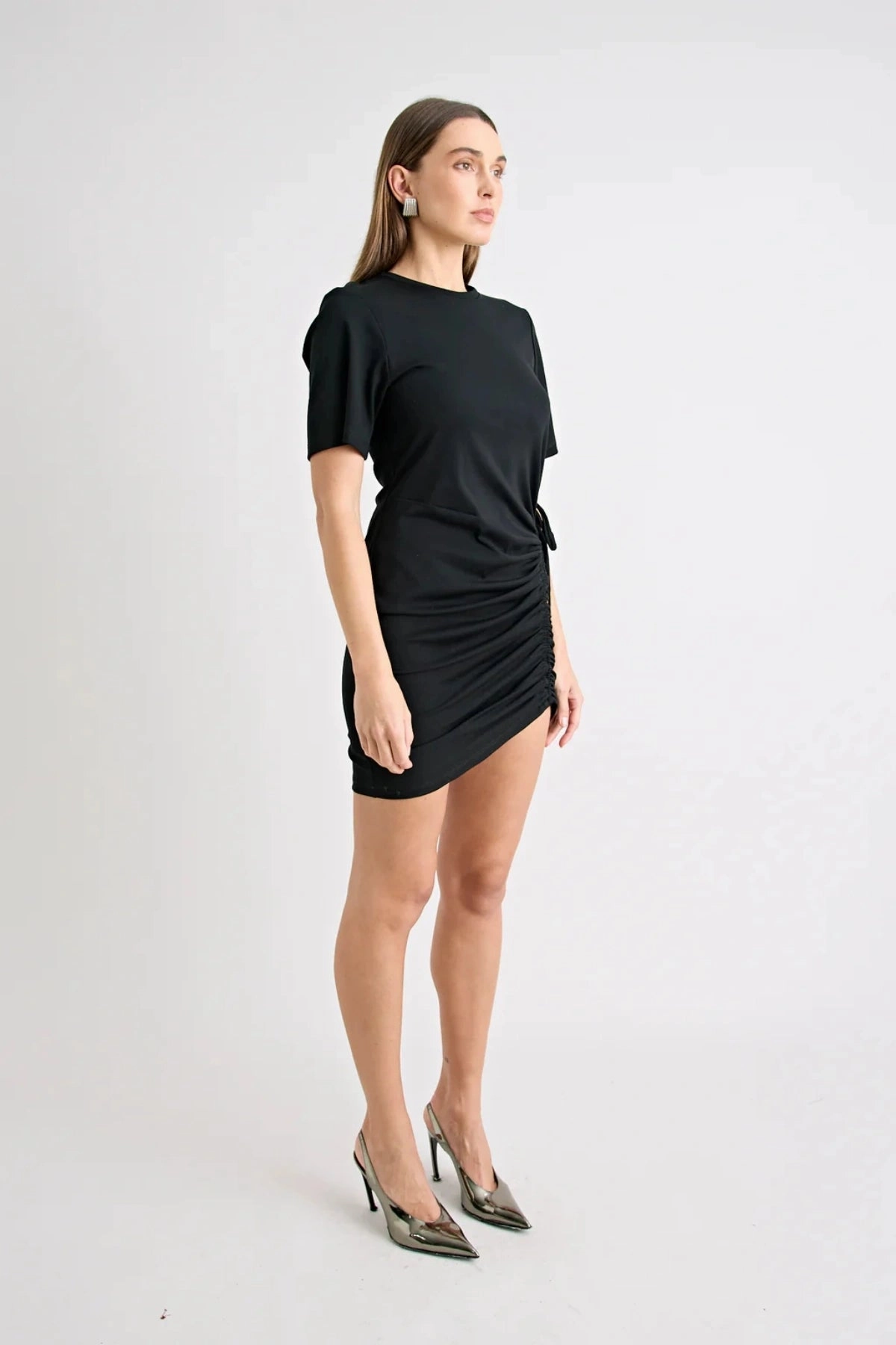 Solene Mini Dress Black Modern and Stylish