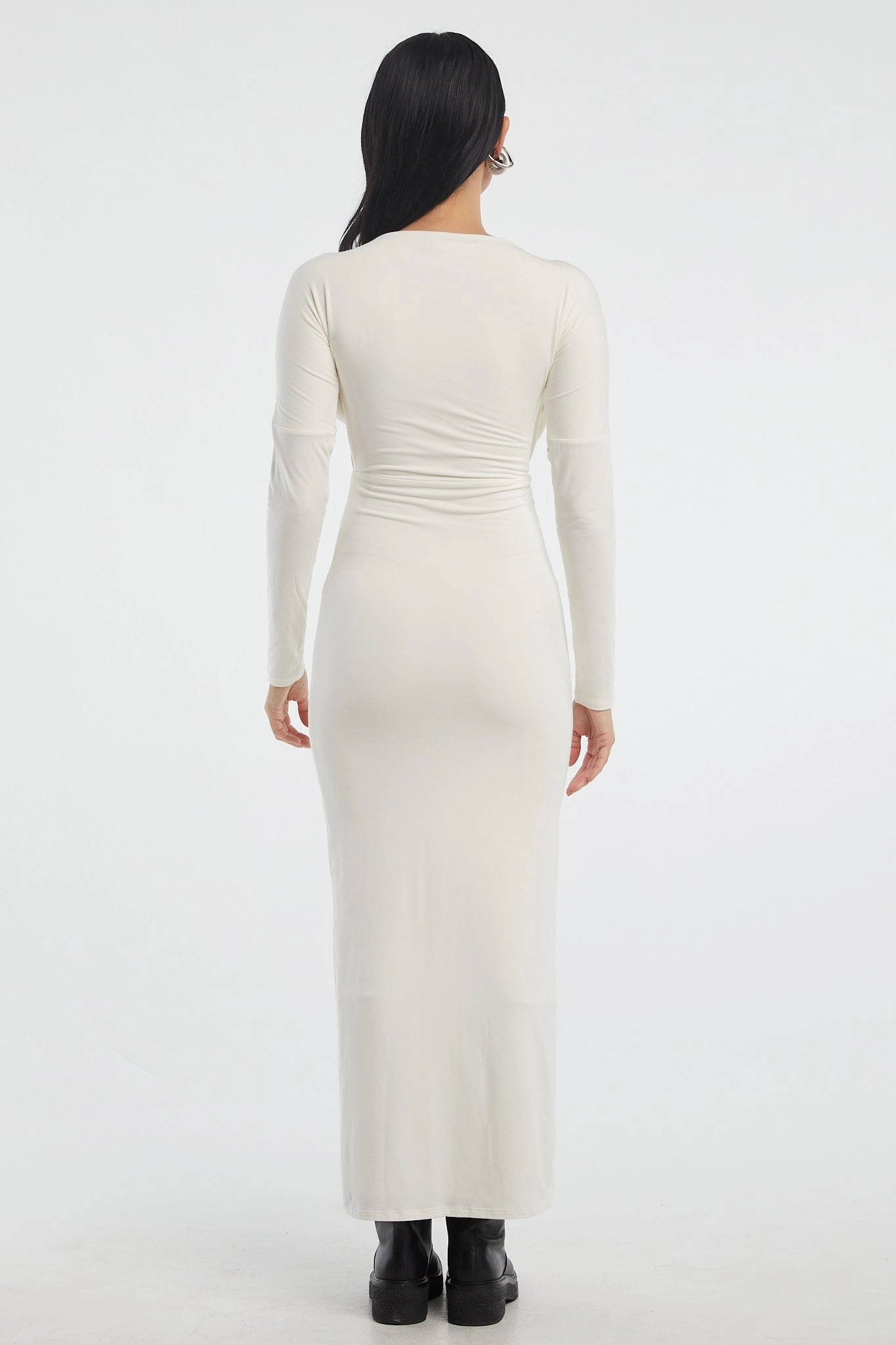 Side Pleats Knot-Detail PASCAL DRESS