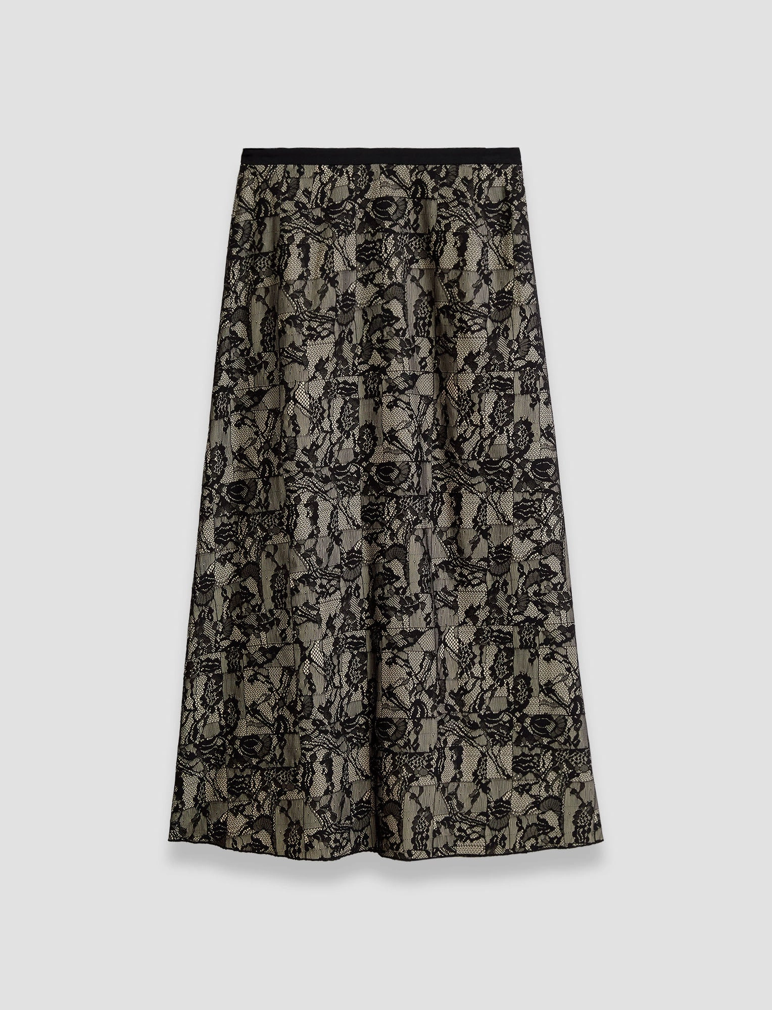 Couture Inspired Lightweight texture Patchwork Lace Skirt