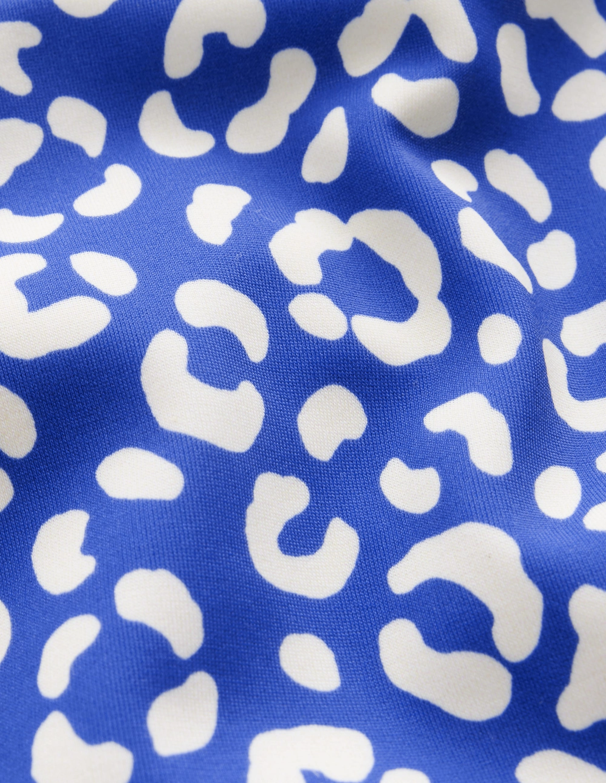 Patterned Bikini Bottoms-Blue Leopard Quick Drying Fabric maternity wear