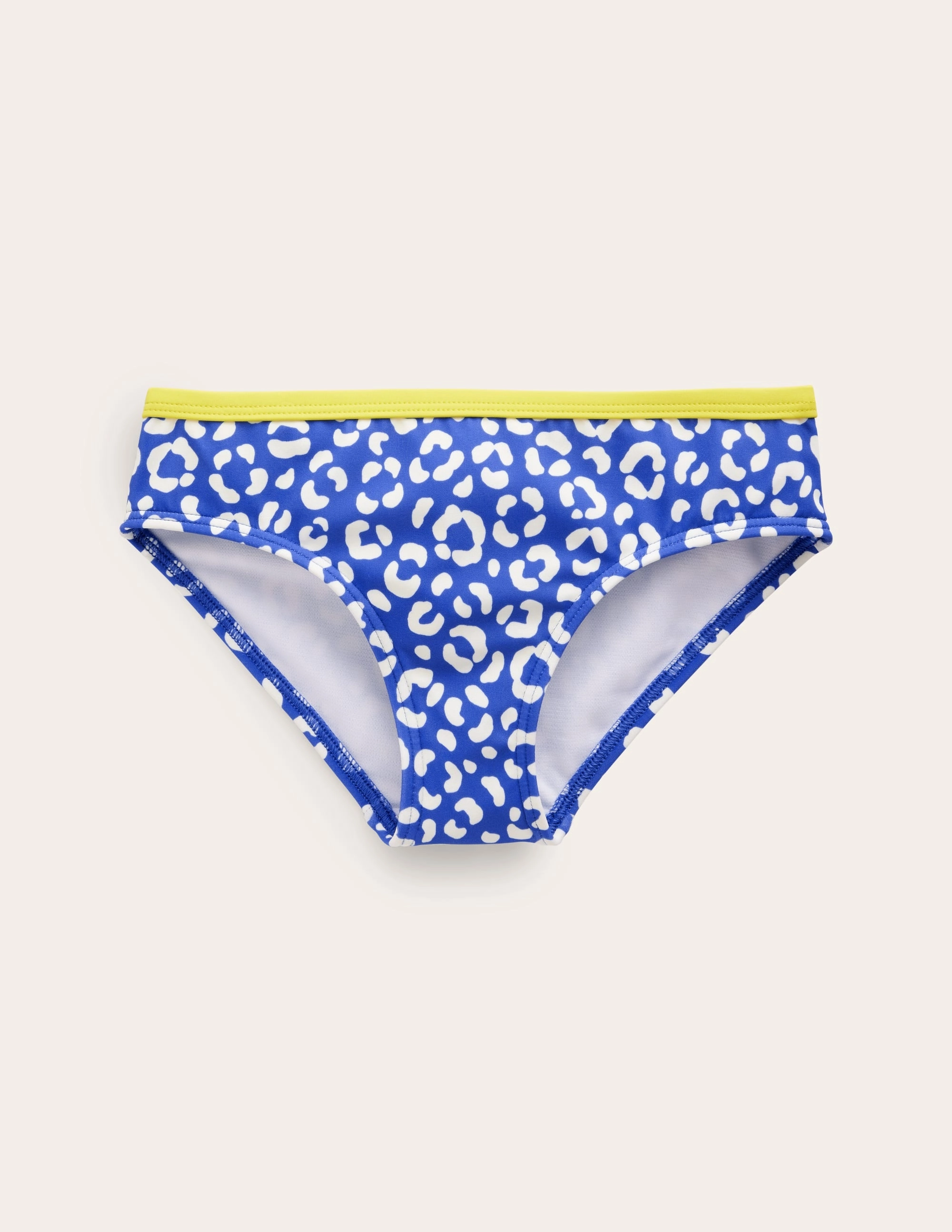 Holiday Essentials Playful Patterns Patterned Bikini Bottoms-Blue Leopard