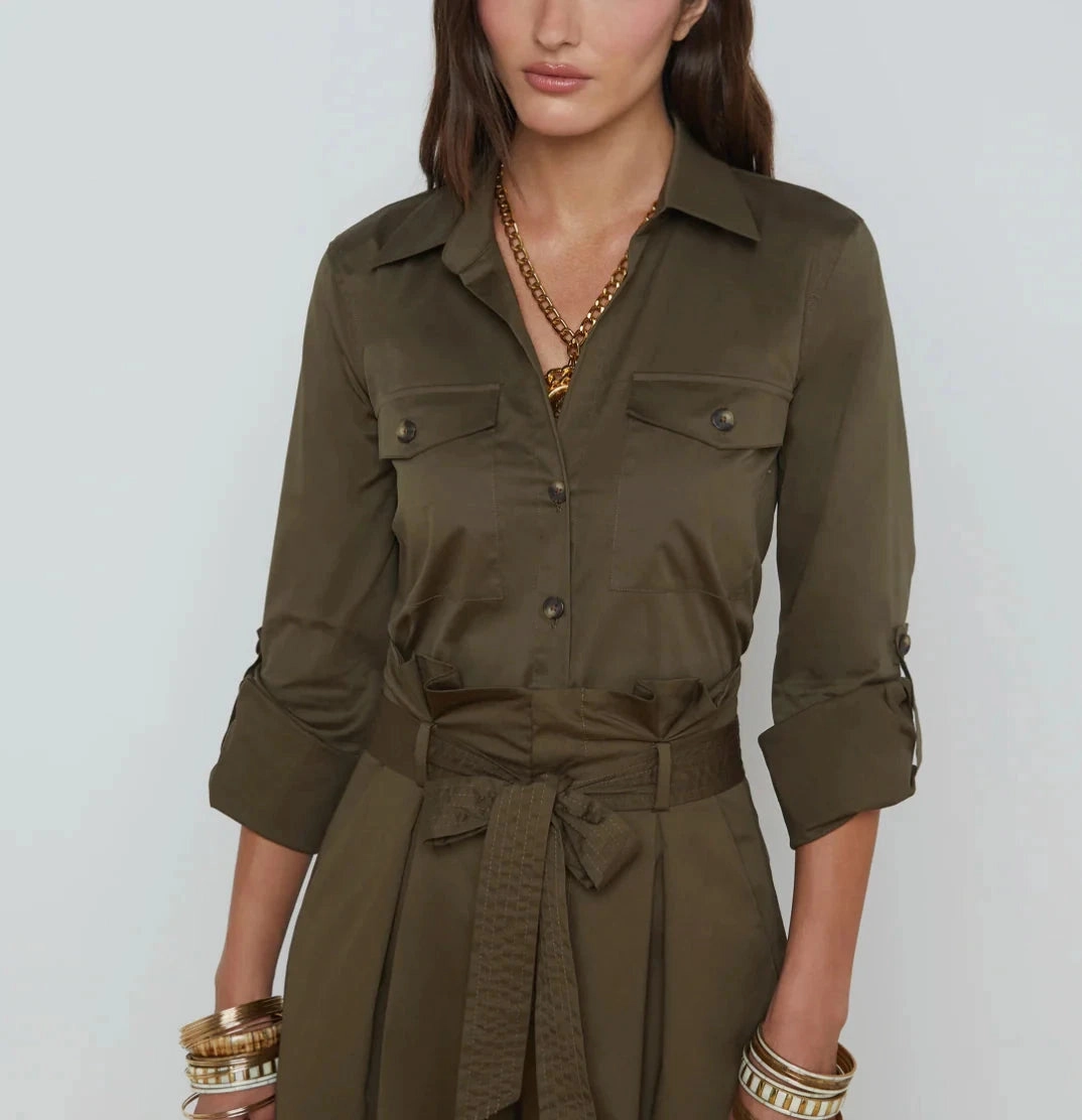 Professional Look Pearson Military Blouse Pine