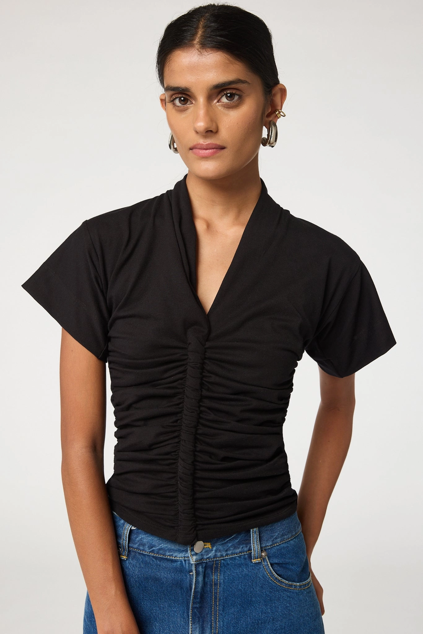 PENELOPE T-SHIRT Stretch Knit Material