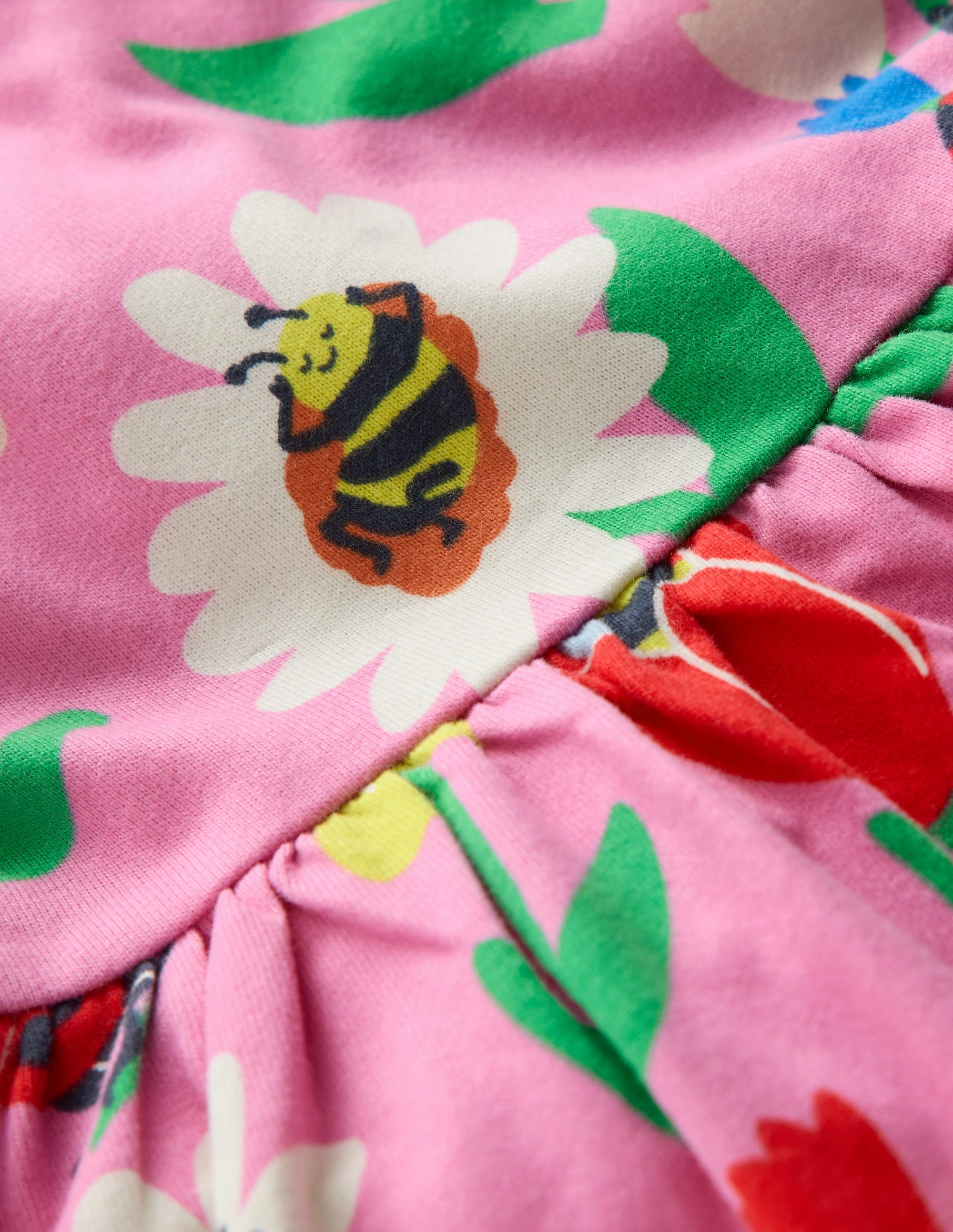 Posie Frill Sleeve Dress-Sugared Lilac Spring Garden Comfy Shape