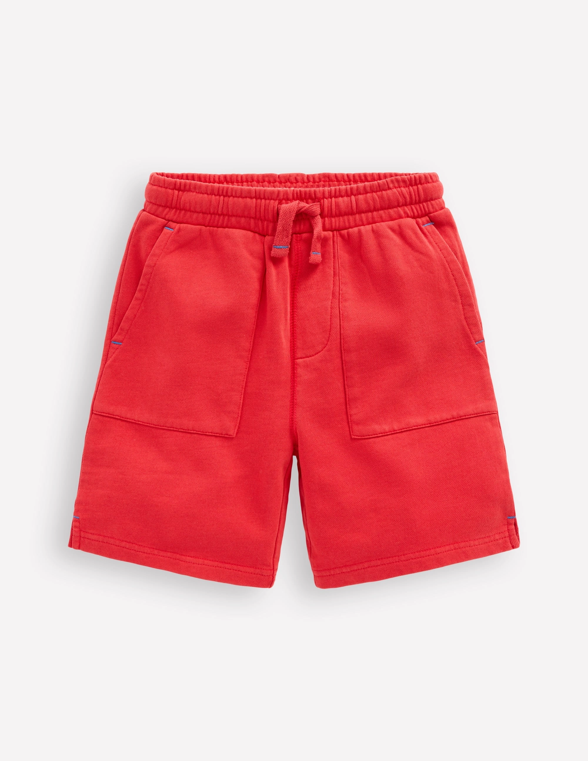 Garment Dye Shorts-Post Box Red Everyday Outfit linen option