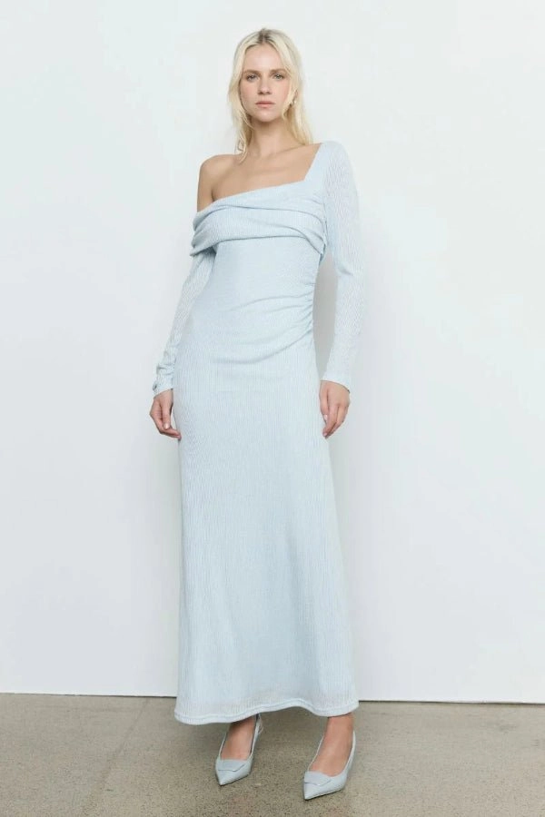 Align One Shoulder Dress Glacier Simple Yet Elegant