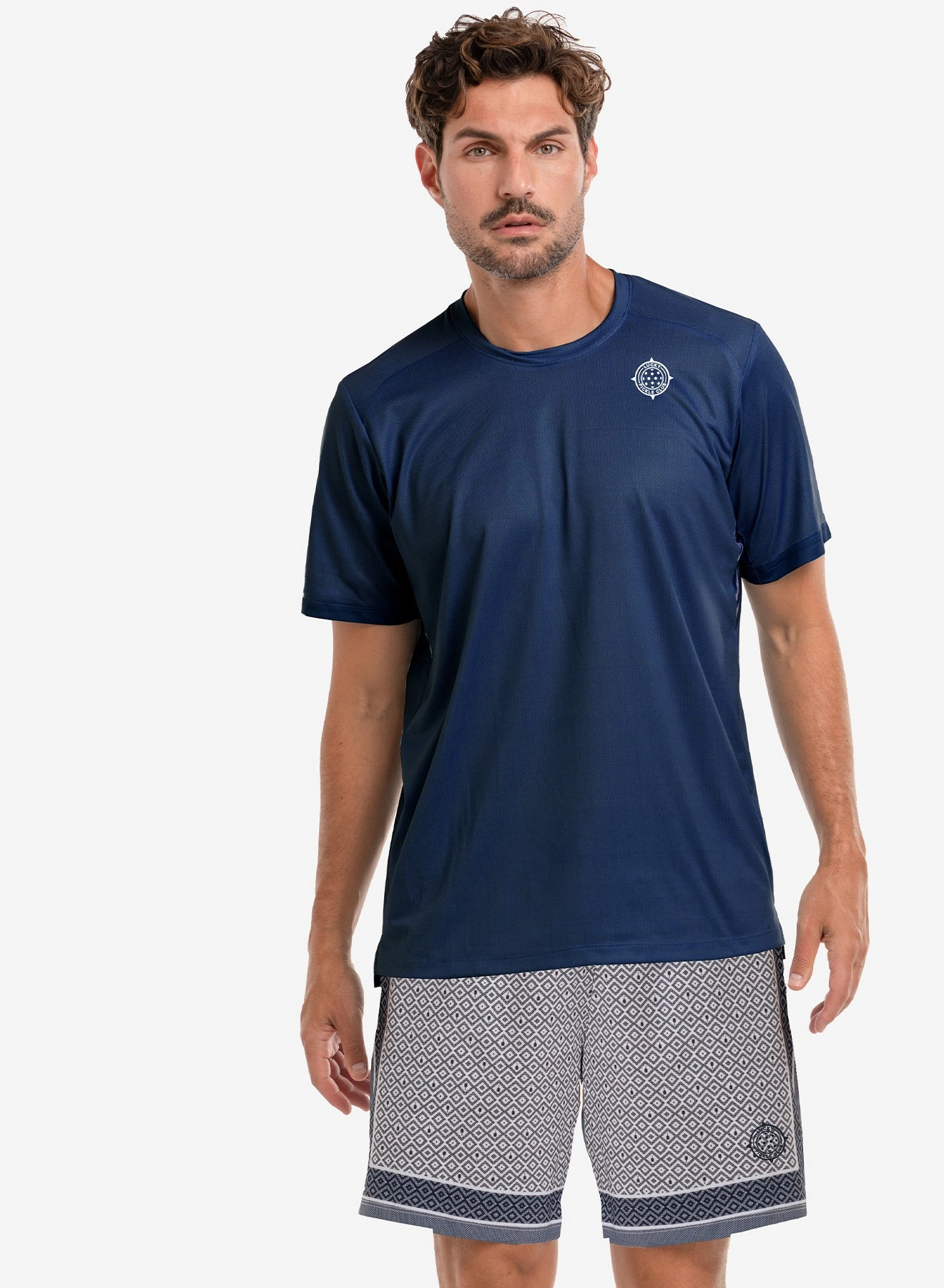 Picklball Short Sleeve Crew High Collar Option