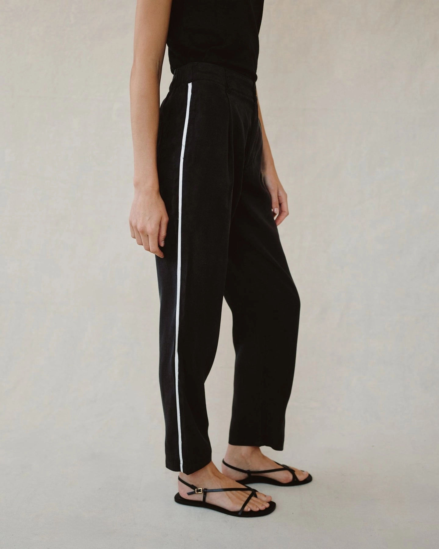 PIPED TROUSER PANT Layered Look Luxe Look