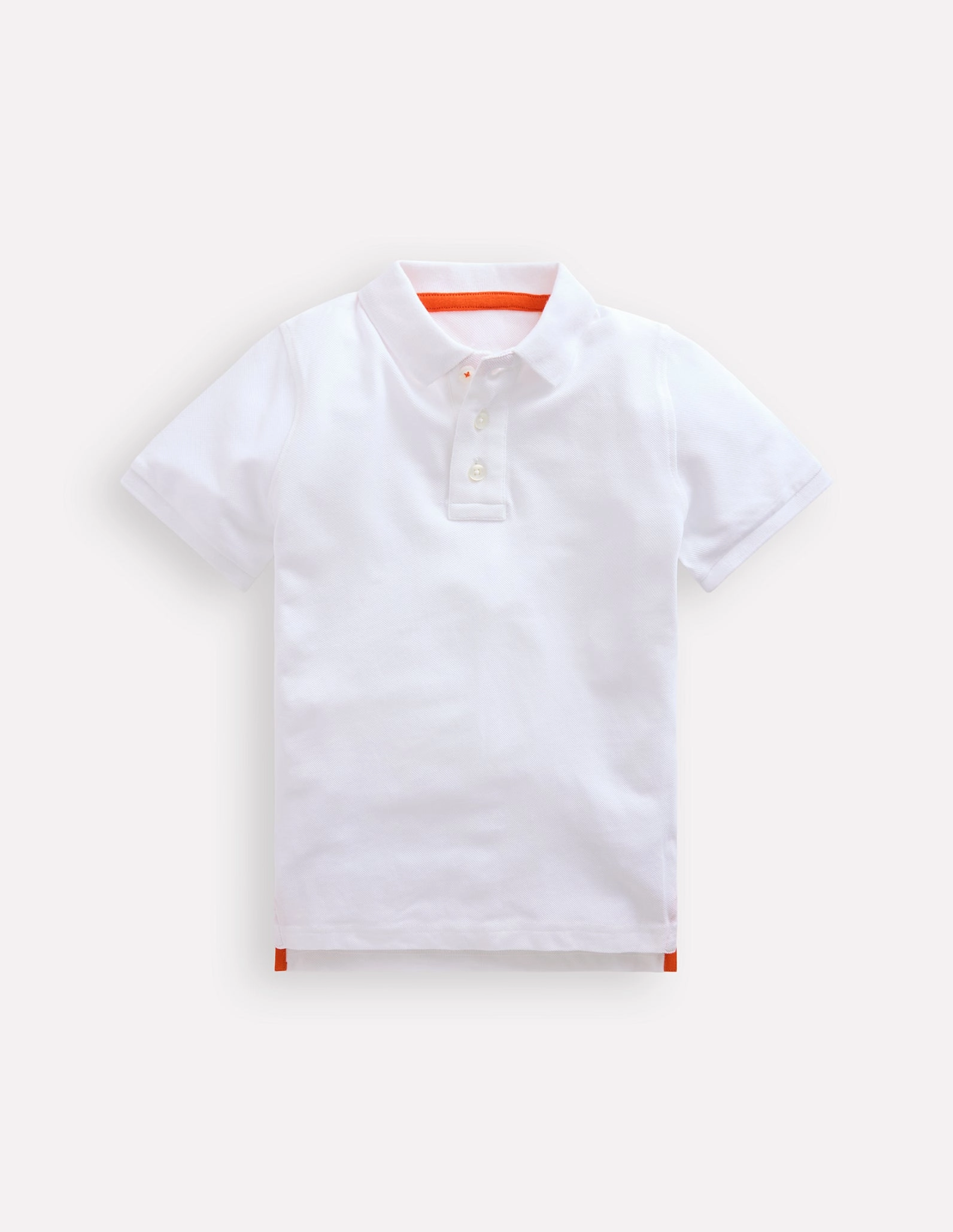 MidweightKnit Piqu Polo Shirt-White