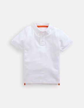 BondedSeamTechnology Piqu Polo Shirt-White
