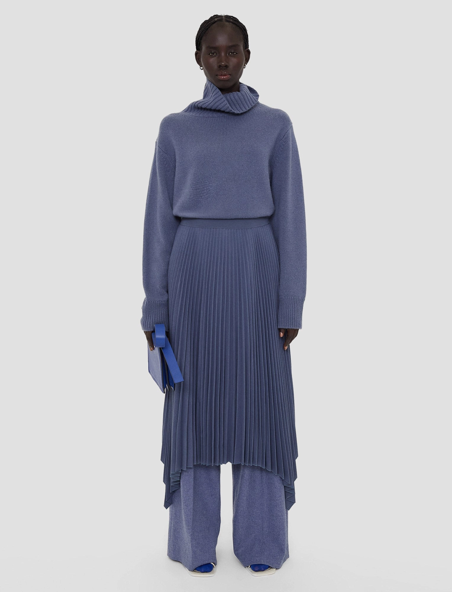 Lightweight Pleated Flannel Ade Skirt