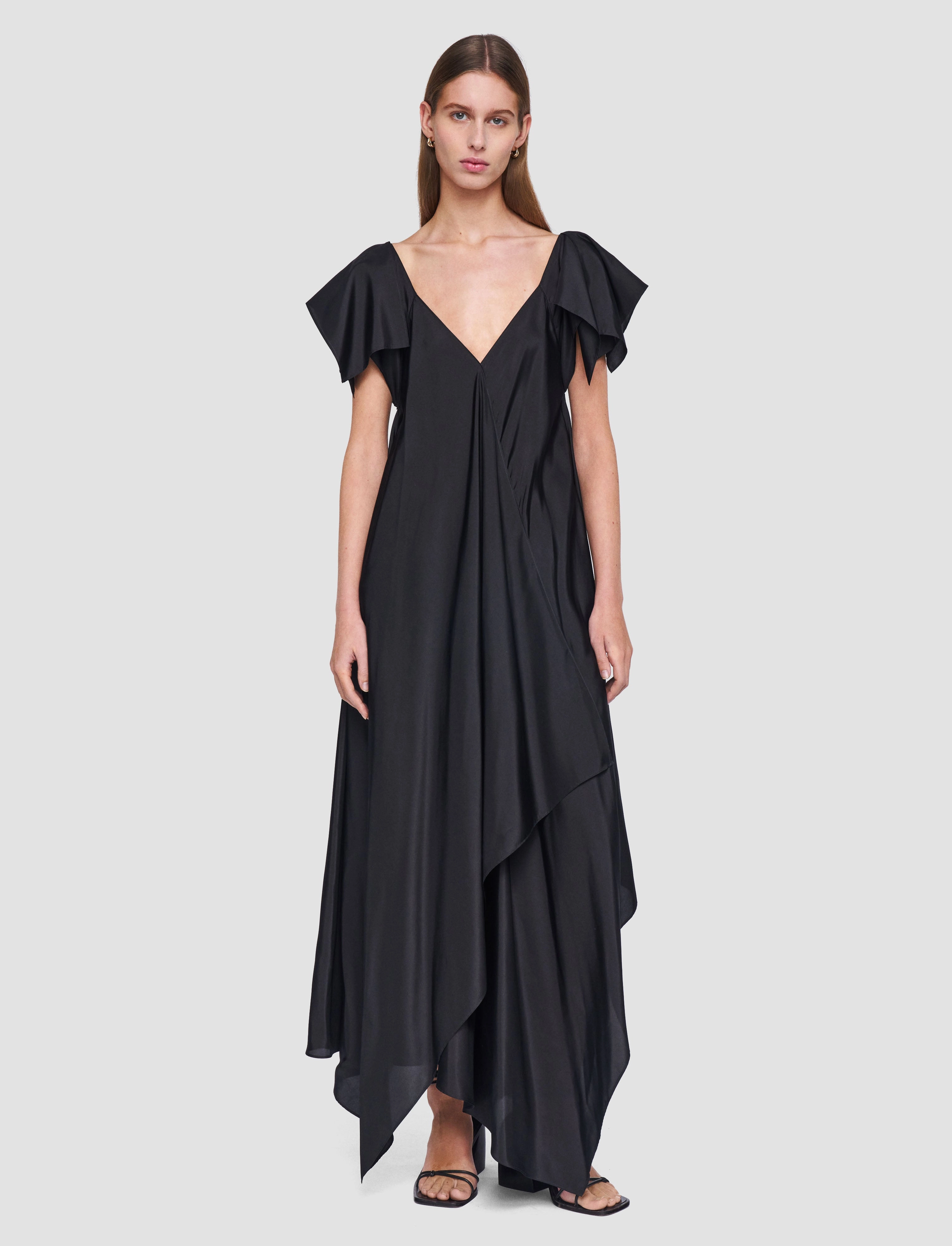 Soft Lines All Day Ready Plumet Habotai Silk Dress