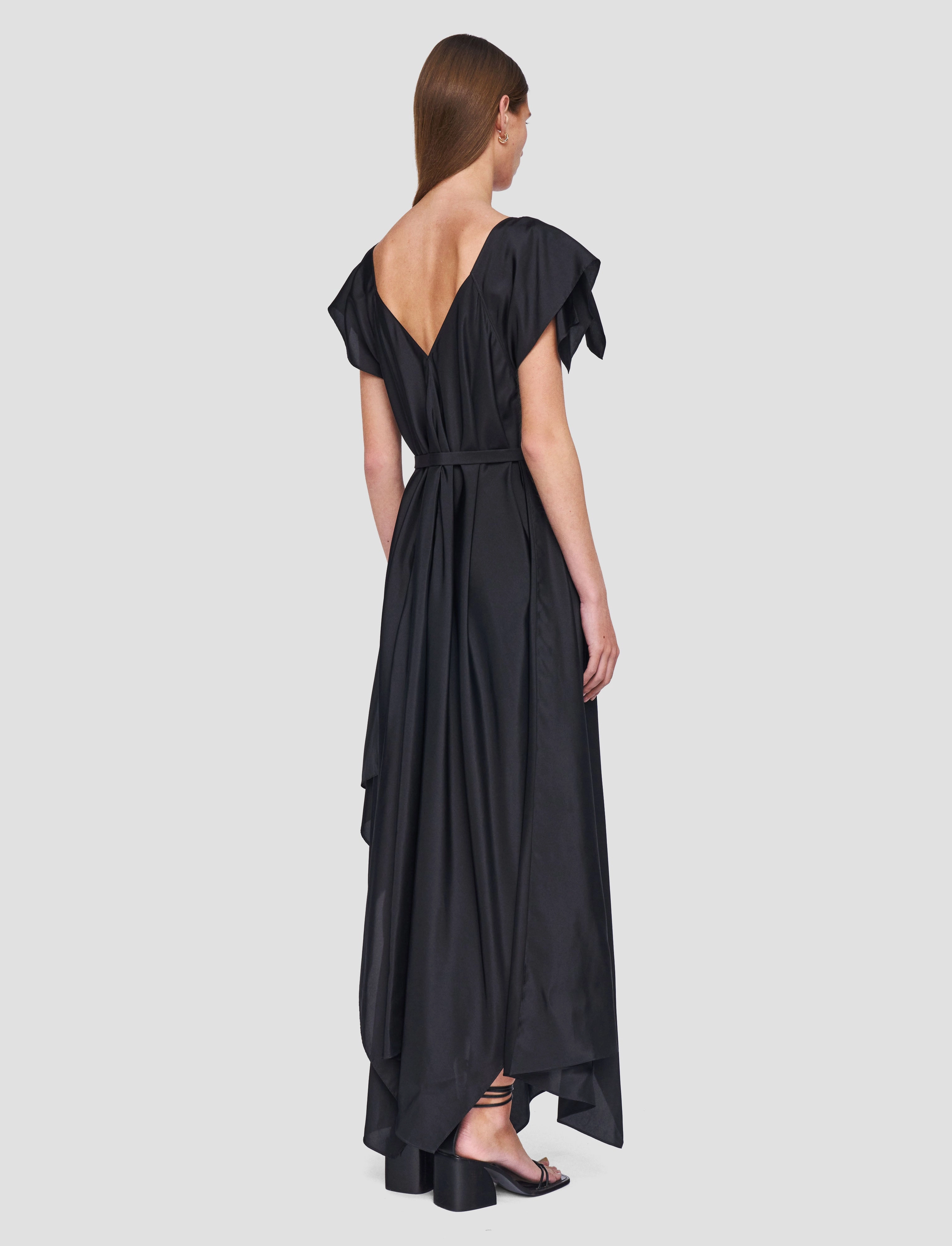 Chic Style Wear Wedding-Guest Plumet Habotai Silk Dress