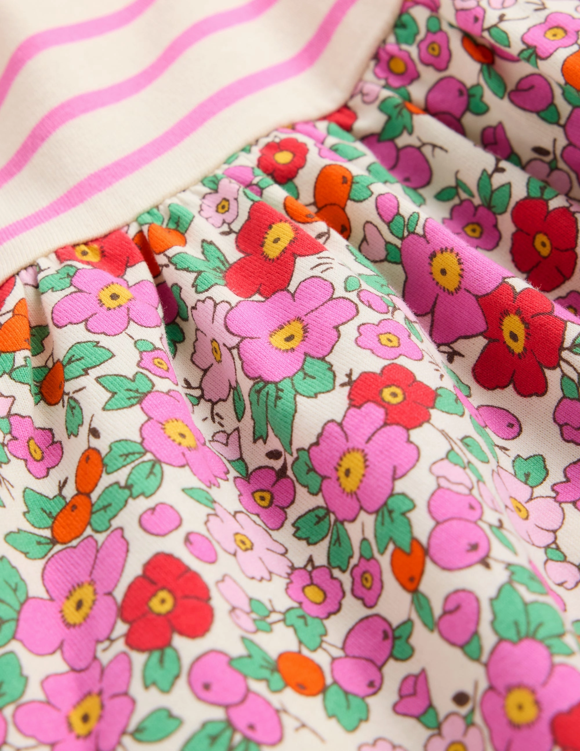 Posie Frill Sleeve Dress-Pink Apple Blossom Floral Work Look