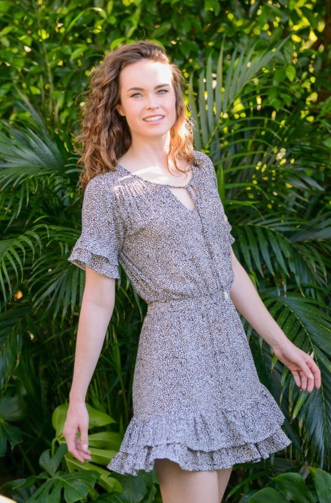 Courtney Dress / Cheetah Elegant Layering