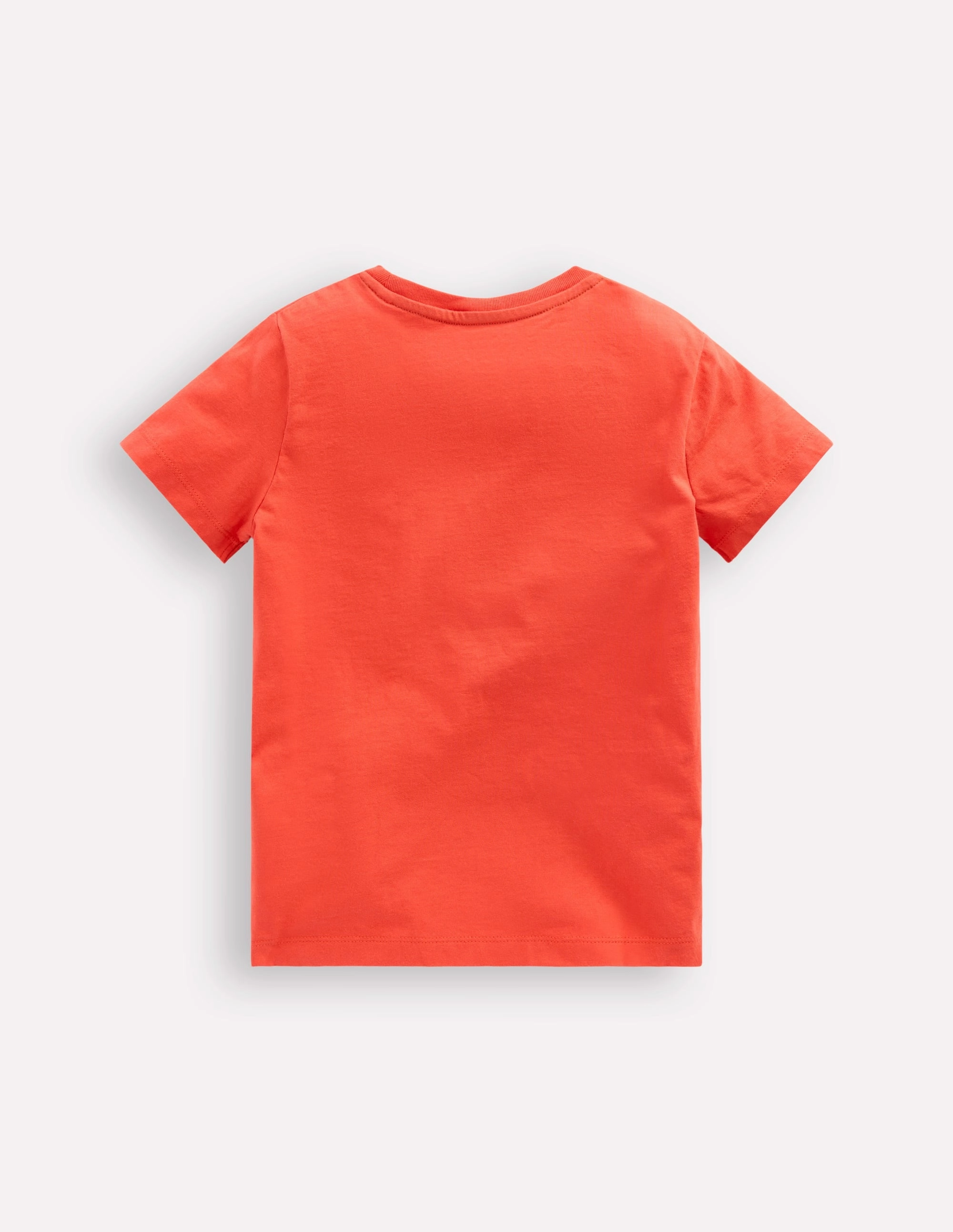 Zip Applique T-shirt-Kiln Orange Crocodile Breathable Underarm Gussets Reflective Accent Stripes