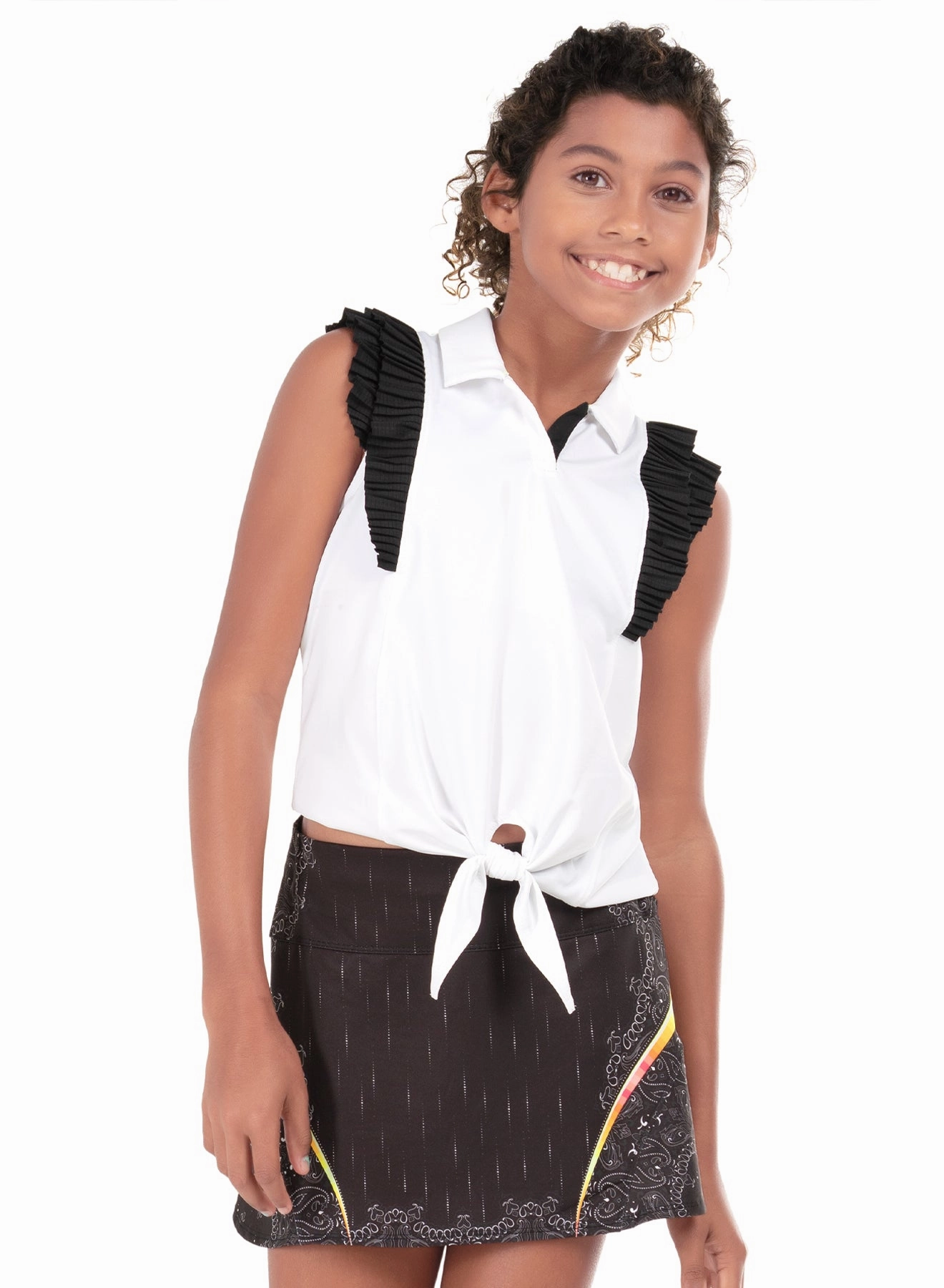 Preppy Tie Polo GarmentWashed Texture