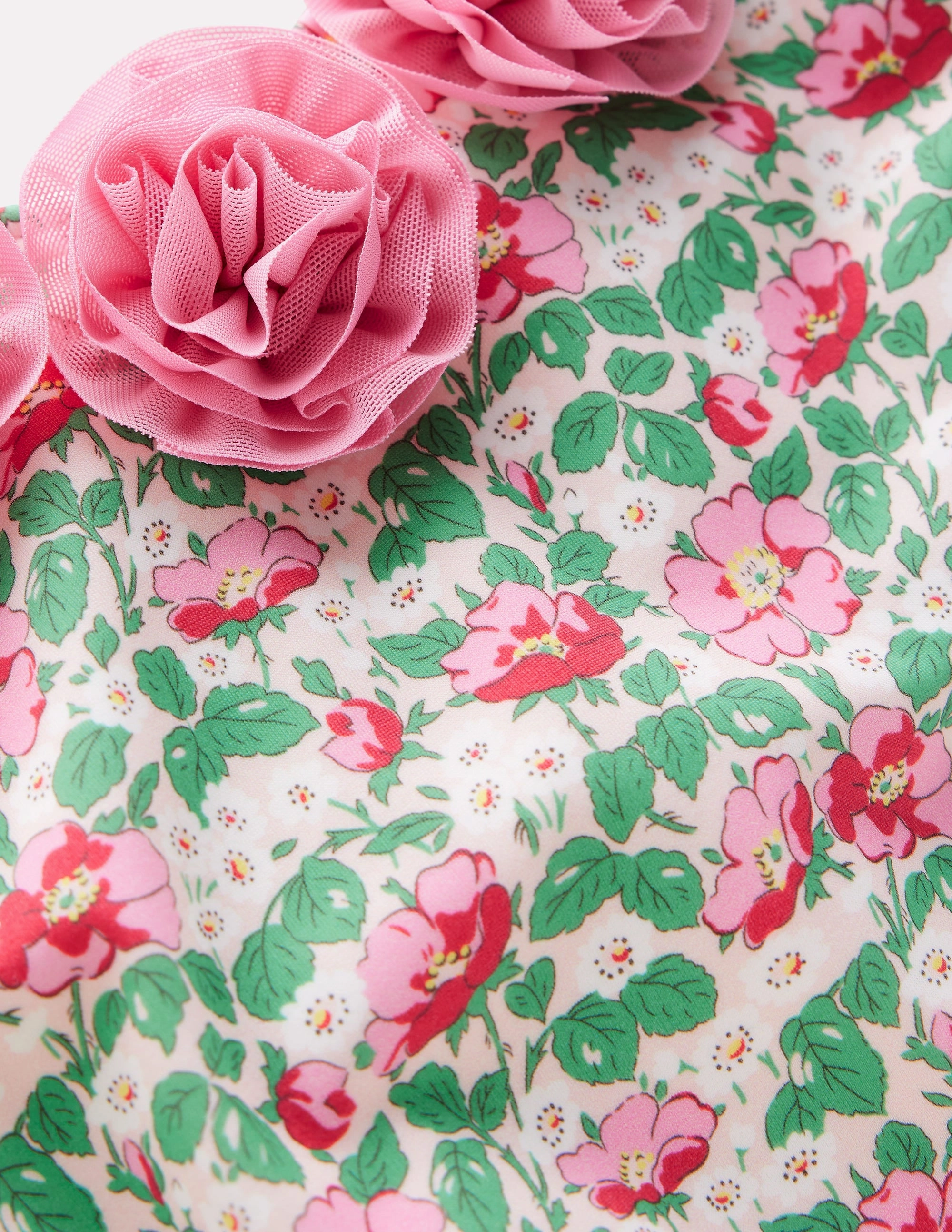 Adaptive Fit Moisture Wicking Layer Pretty Scoopback Swimsuit-Chalk Pink Wild Rose