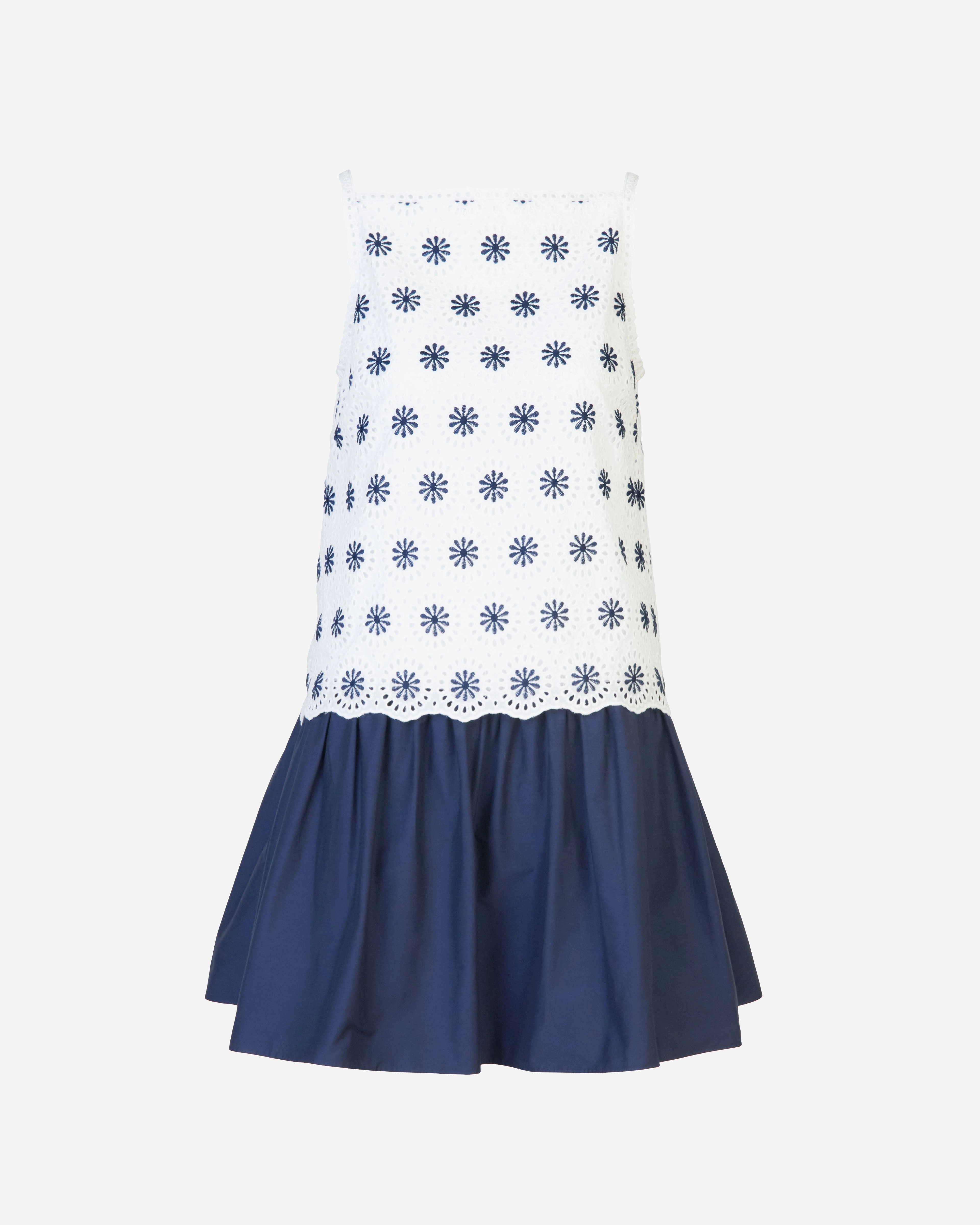 Chic Silhouette Embroidered Fabric Grace Dress