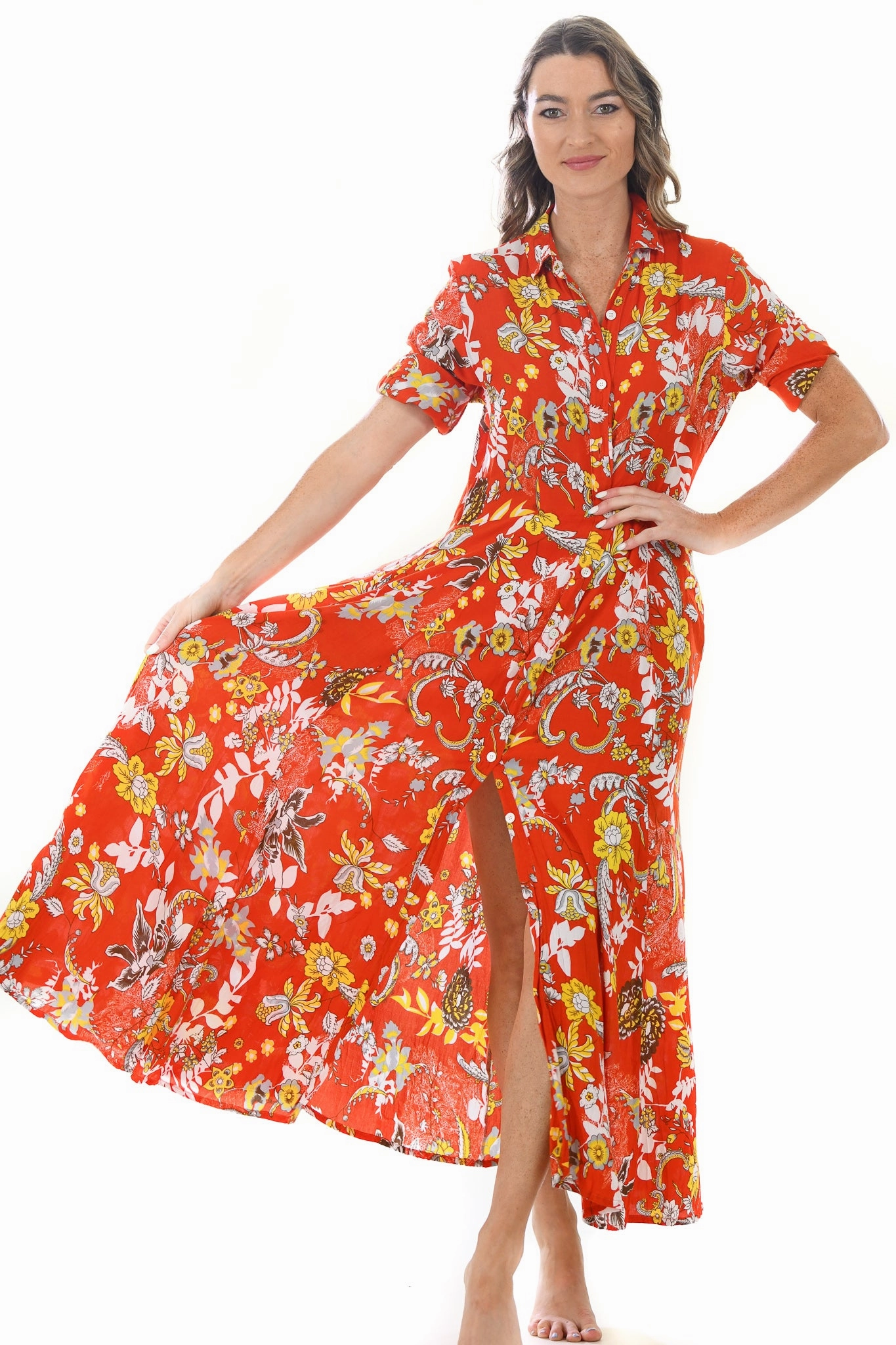 Princess Dress / Orange Glam Touch Feminine Energy