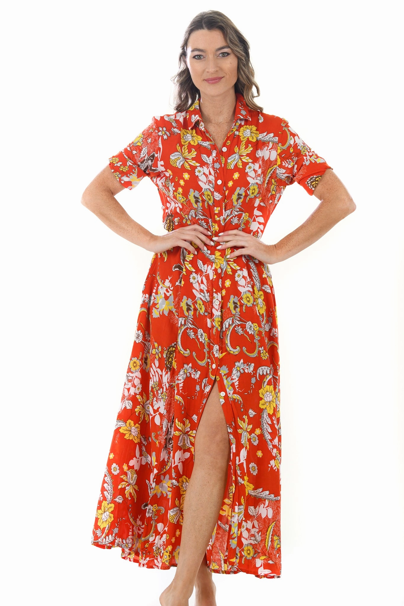 Subtle tone Princess Dress / Orange