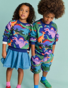 men's clothing Printed Shorts-Multi Dinosaur Camo