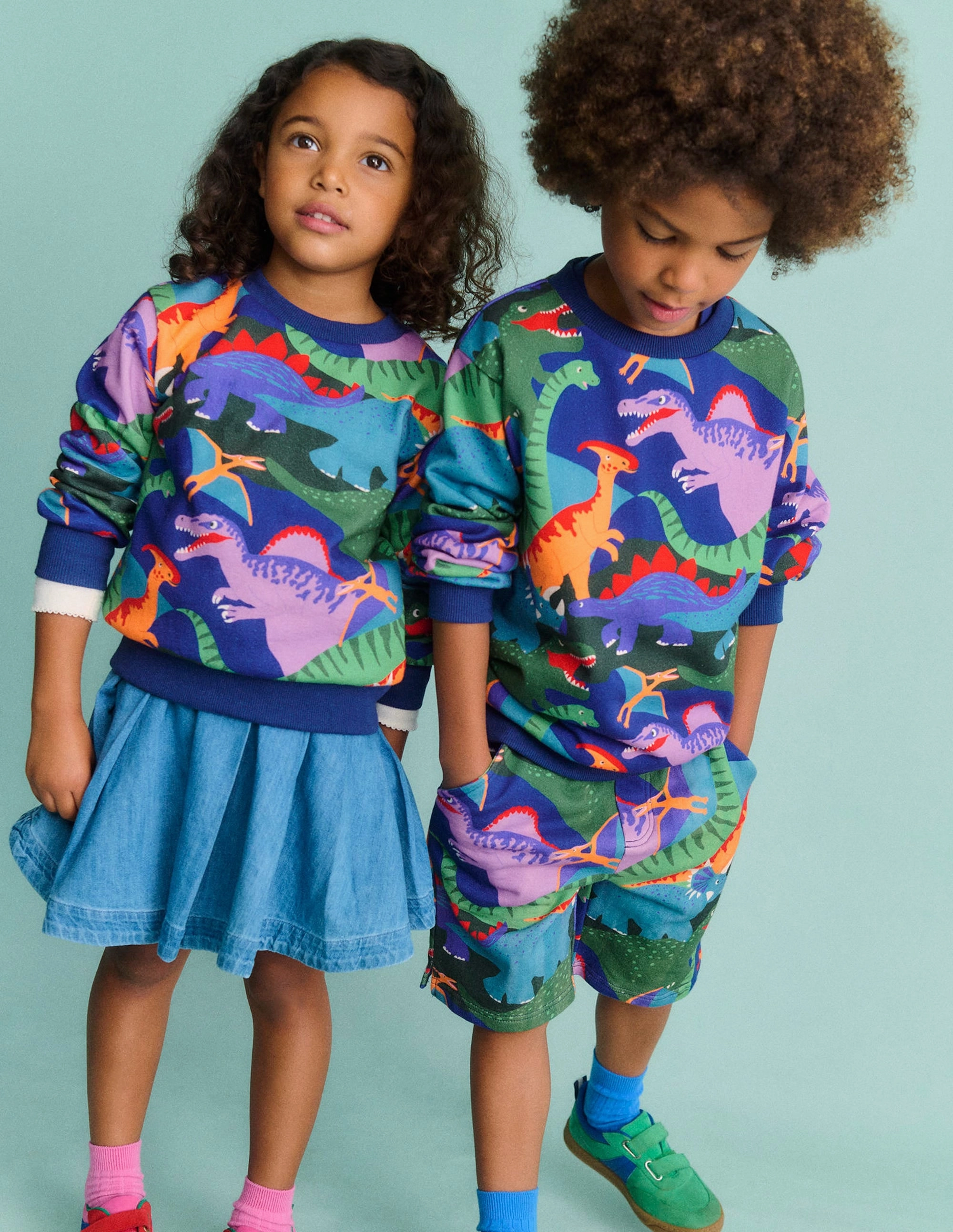 Printed Shorts-Multi Dinosaur Camo Utility Fit