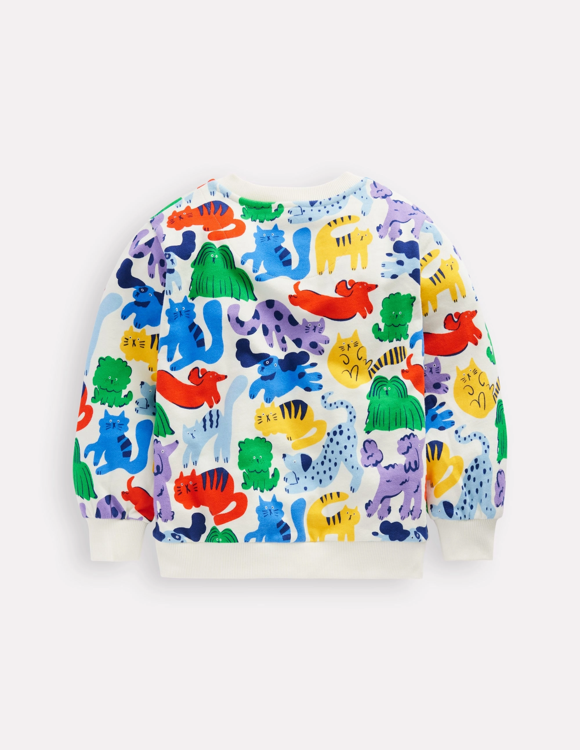 SustainableBlend Printed Sweatshirt-Rainbow Pets