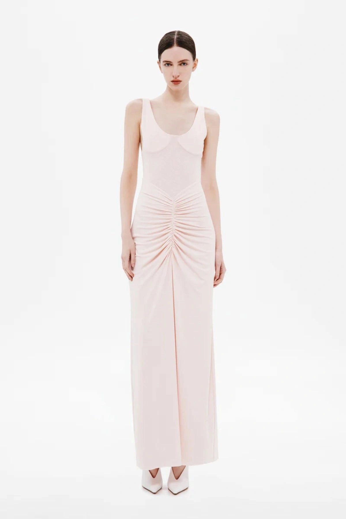 The 'Gisele' Jersey Dress Dusty Pink Chill Mode Smart Pairing