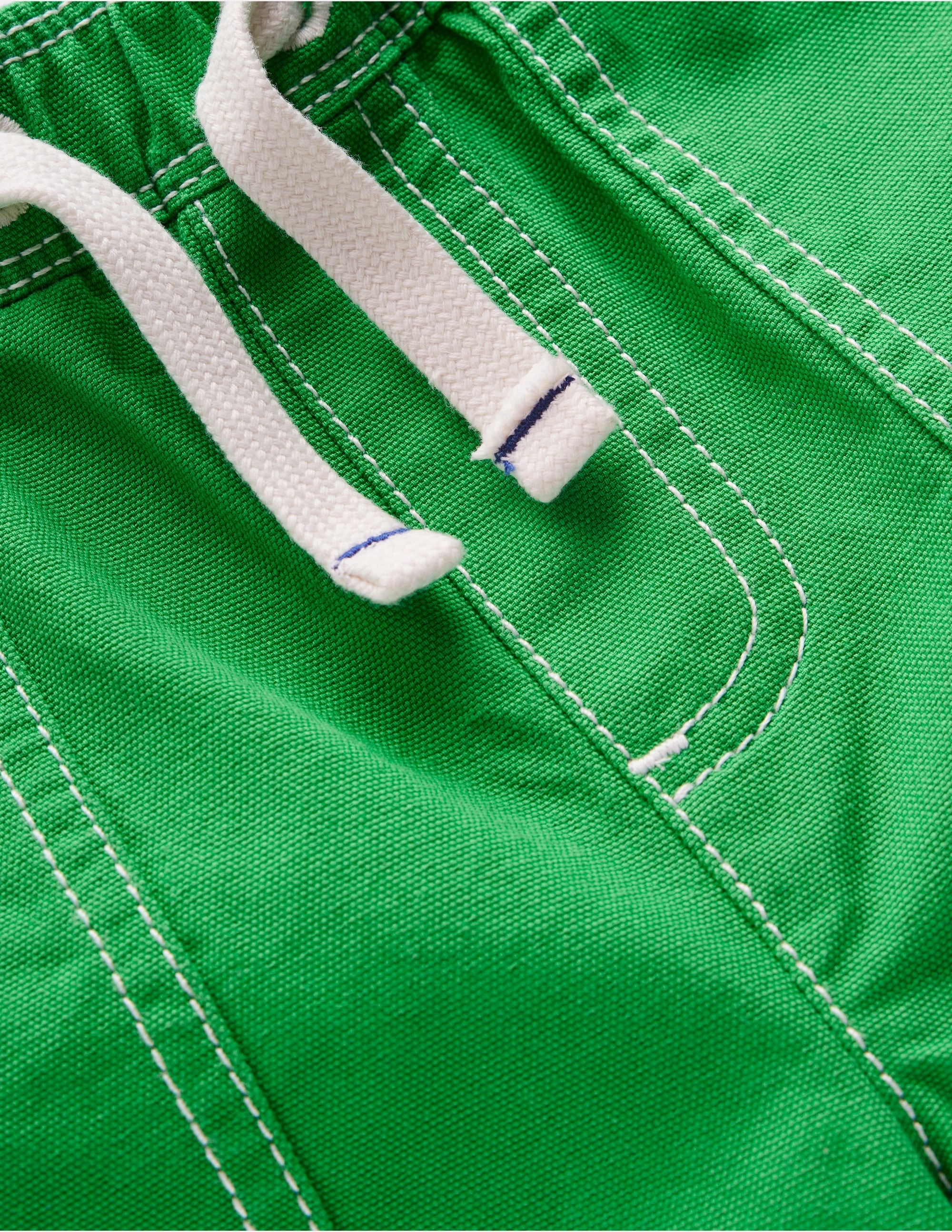 Frictionless Movement Pull-On Cotton Shorts-Bright Green
