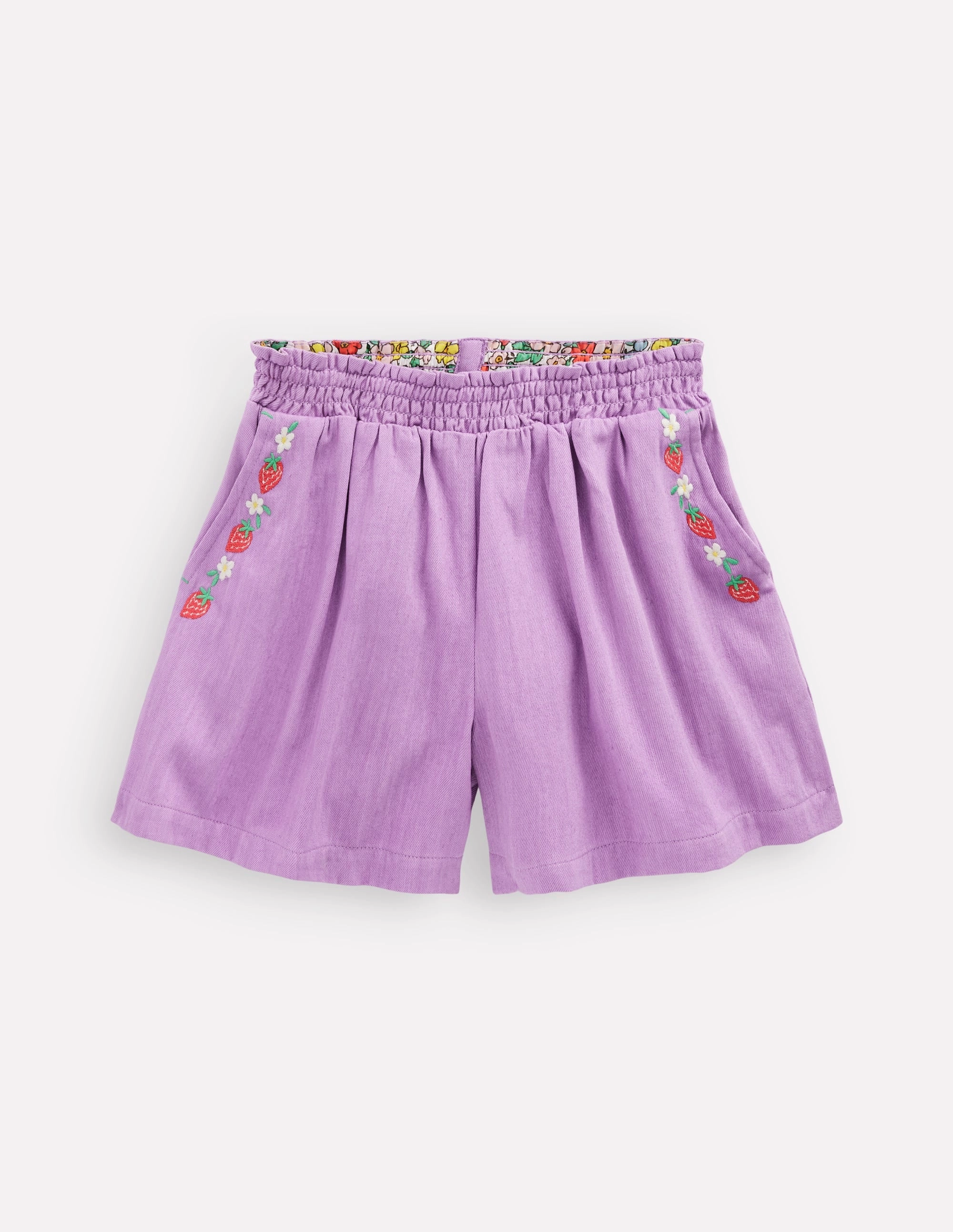 Weightless Travel Design Pull-On Shorts-Aster Purple