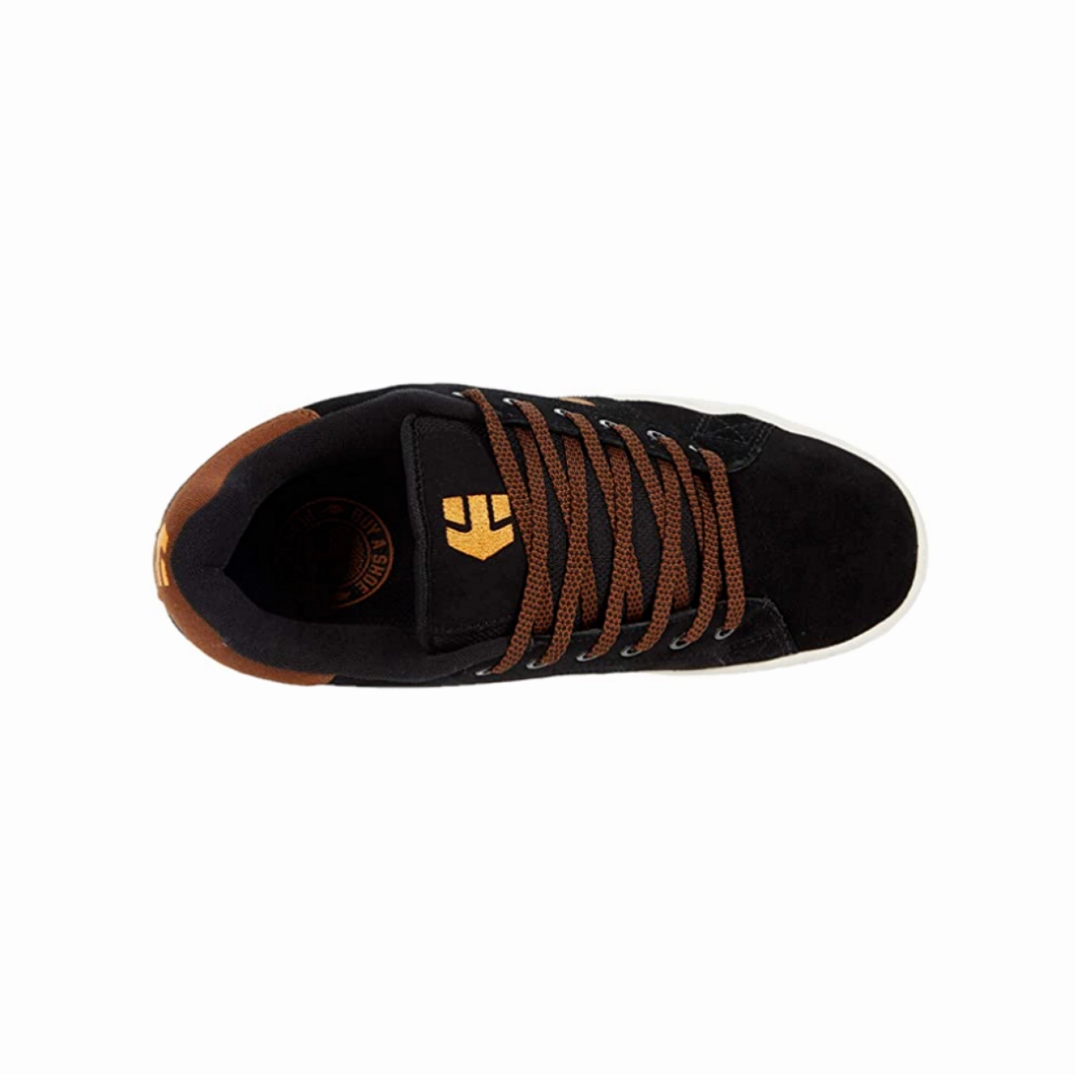 ETNIES 4101000505 590 CALLI-CUT MN'S (Medium) Black/Brown Synthetic/Leather Skate Shoes All Action Gear Outdoor Step Fit