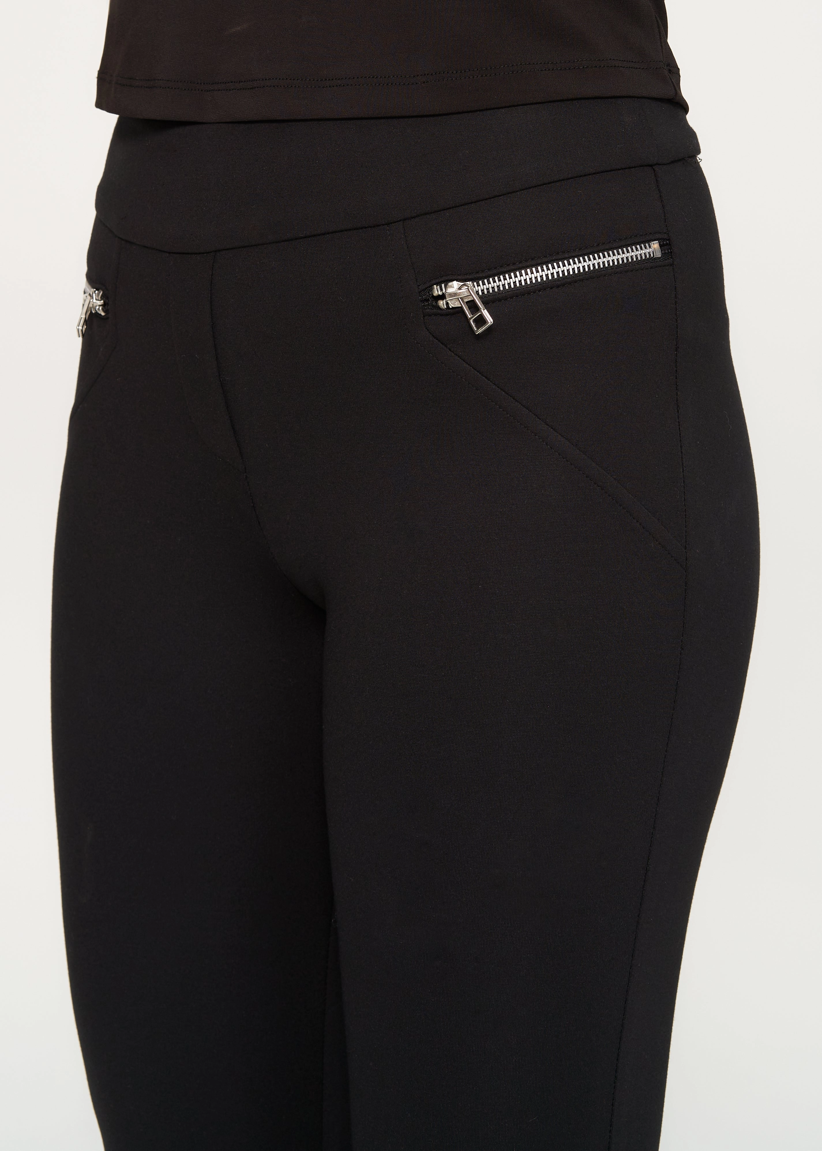 Weather Ready Alyssa Black Ponte Skinny Pant