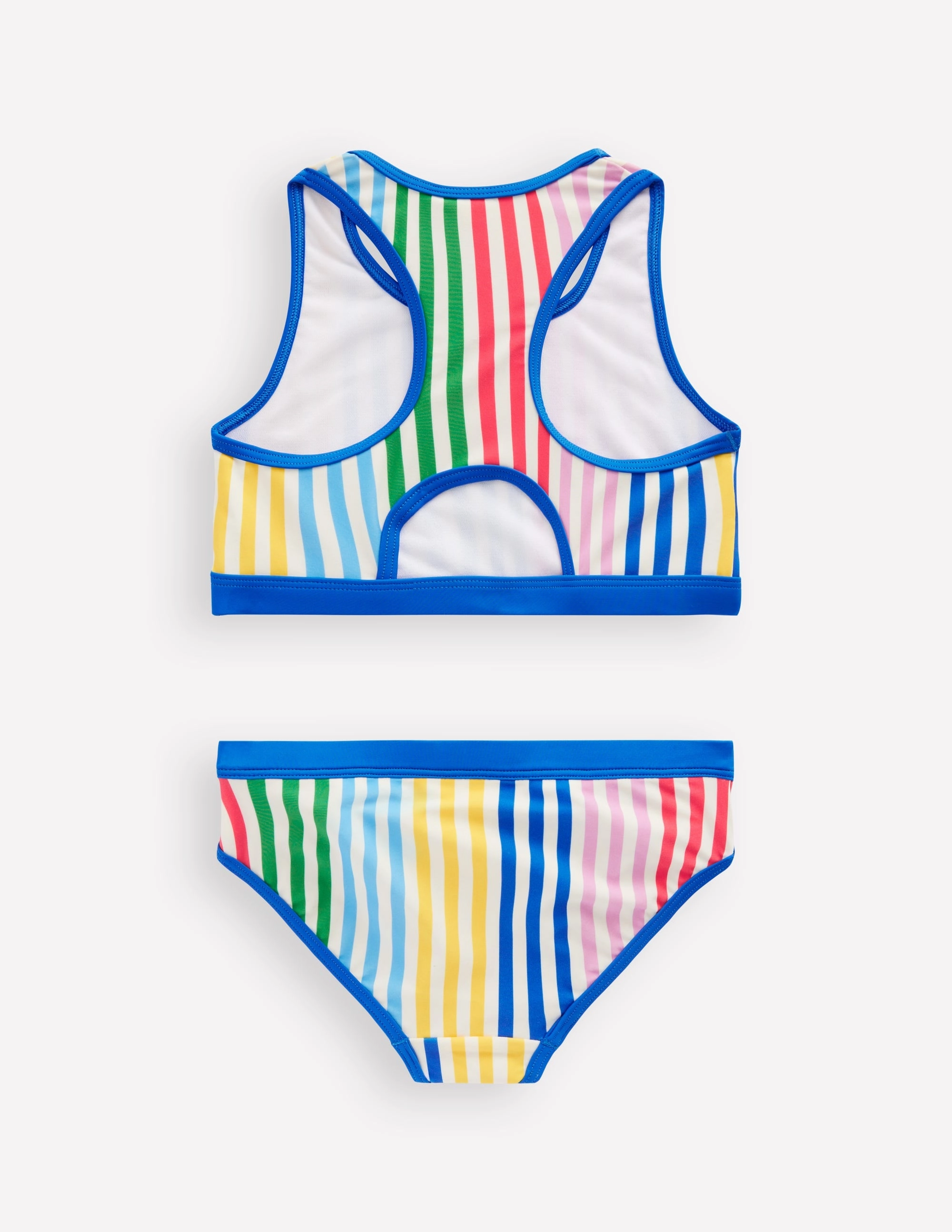 Shelf Bra Racerback Bikini-Hotchpotch Stripe