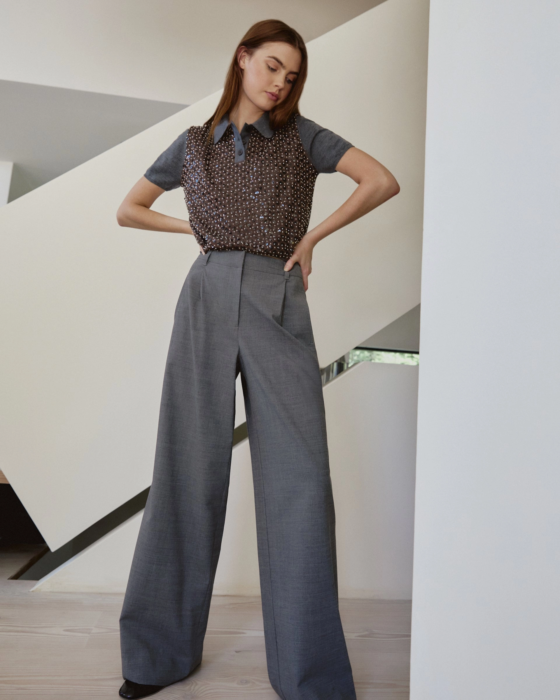 Camilla Knit Top Self Fabric Tie