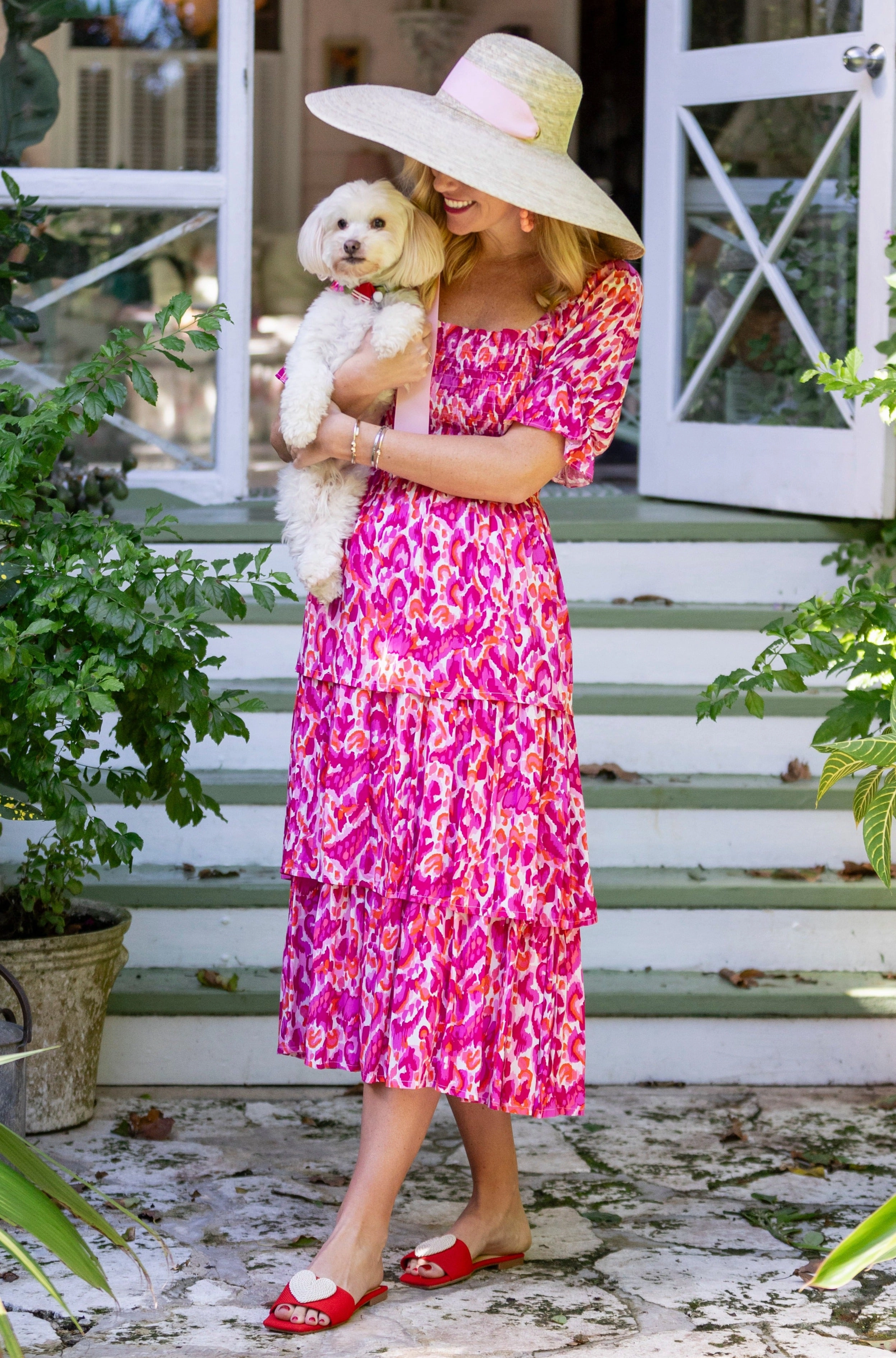 Reese Dress / Magenta Relaxed-fit gown