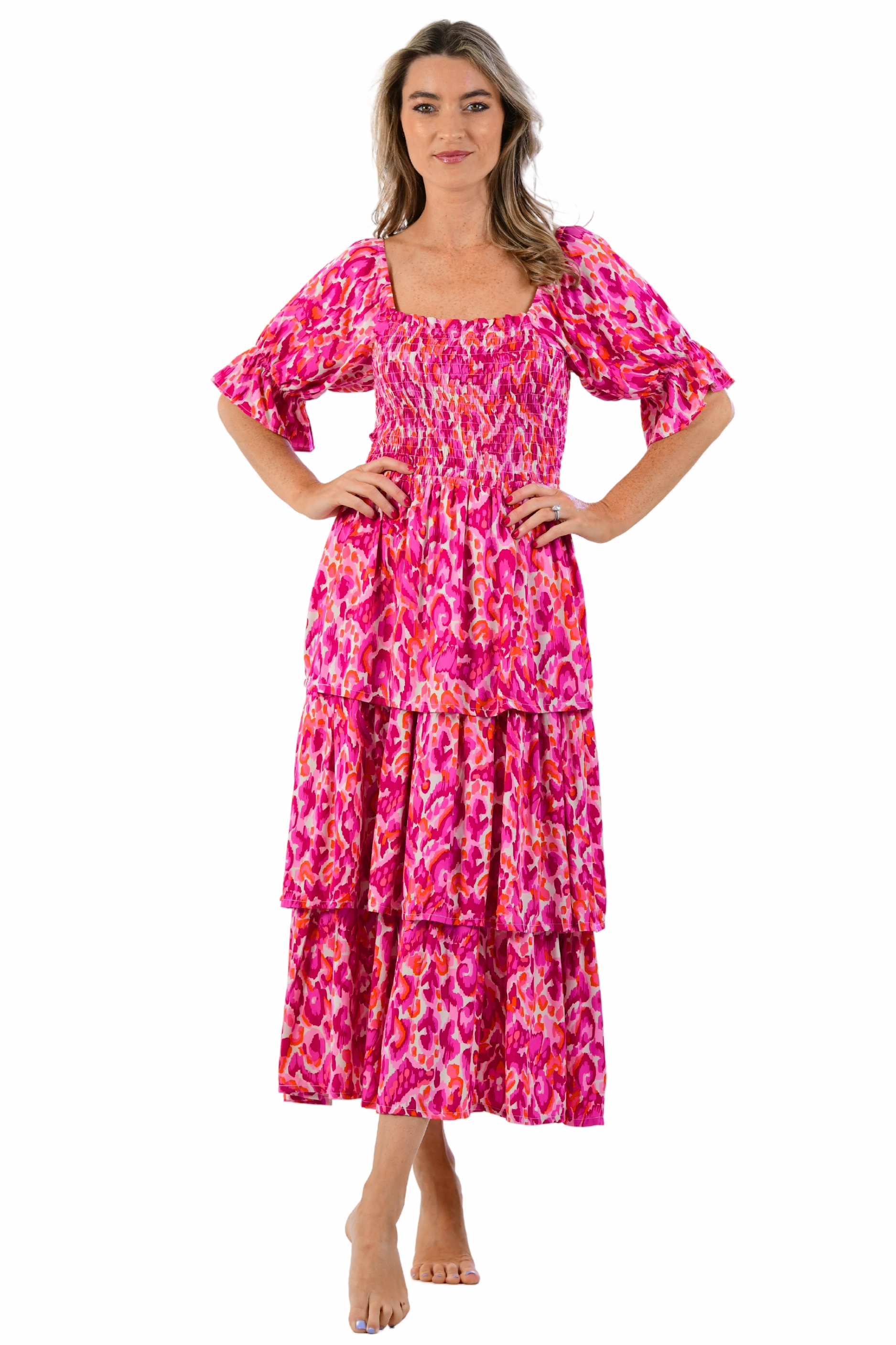 Reese Dress / Magenta Summer Ease Smart Comfort