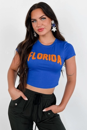 High Density Weave Rep My Team Textured Graphic Tee (Florida)