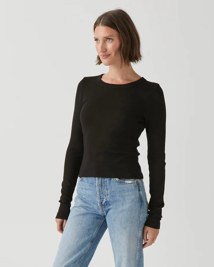 Circular Knit Technique ORION CROP TEE 1X1 COTTON