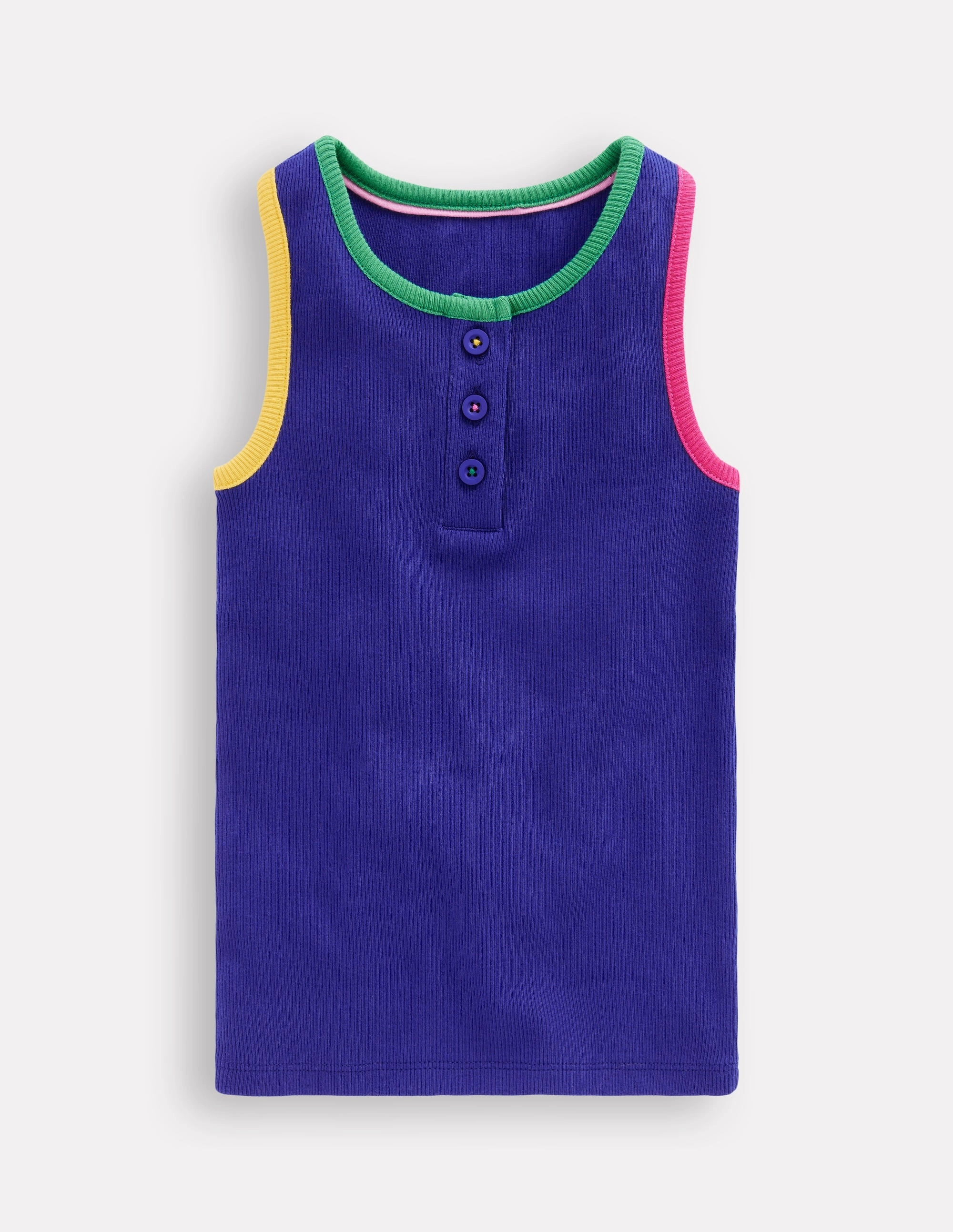 Racerback Ribbed Vest-Bright Blue UniversalFit