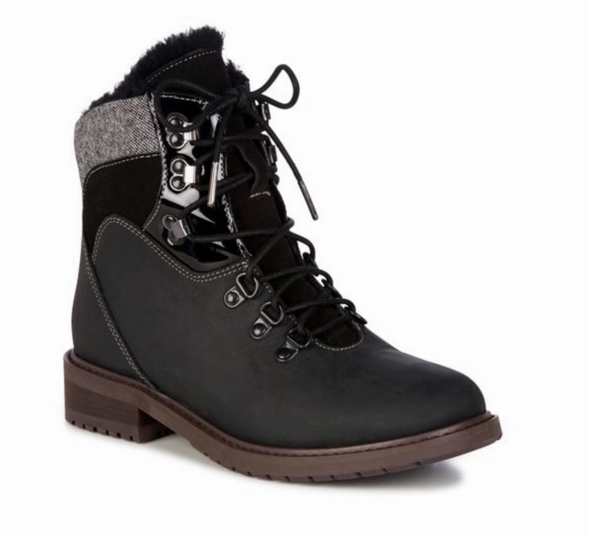 Metallic Buckle Emu Australia Primrose Sands Black