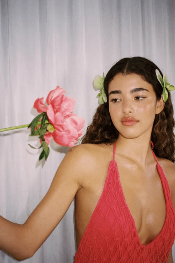 Reis Macrame Maxi Dress Candy Trendy Design