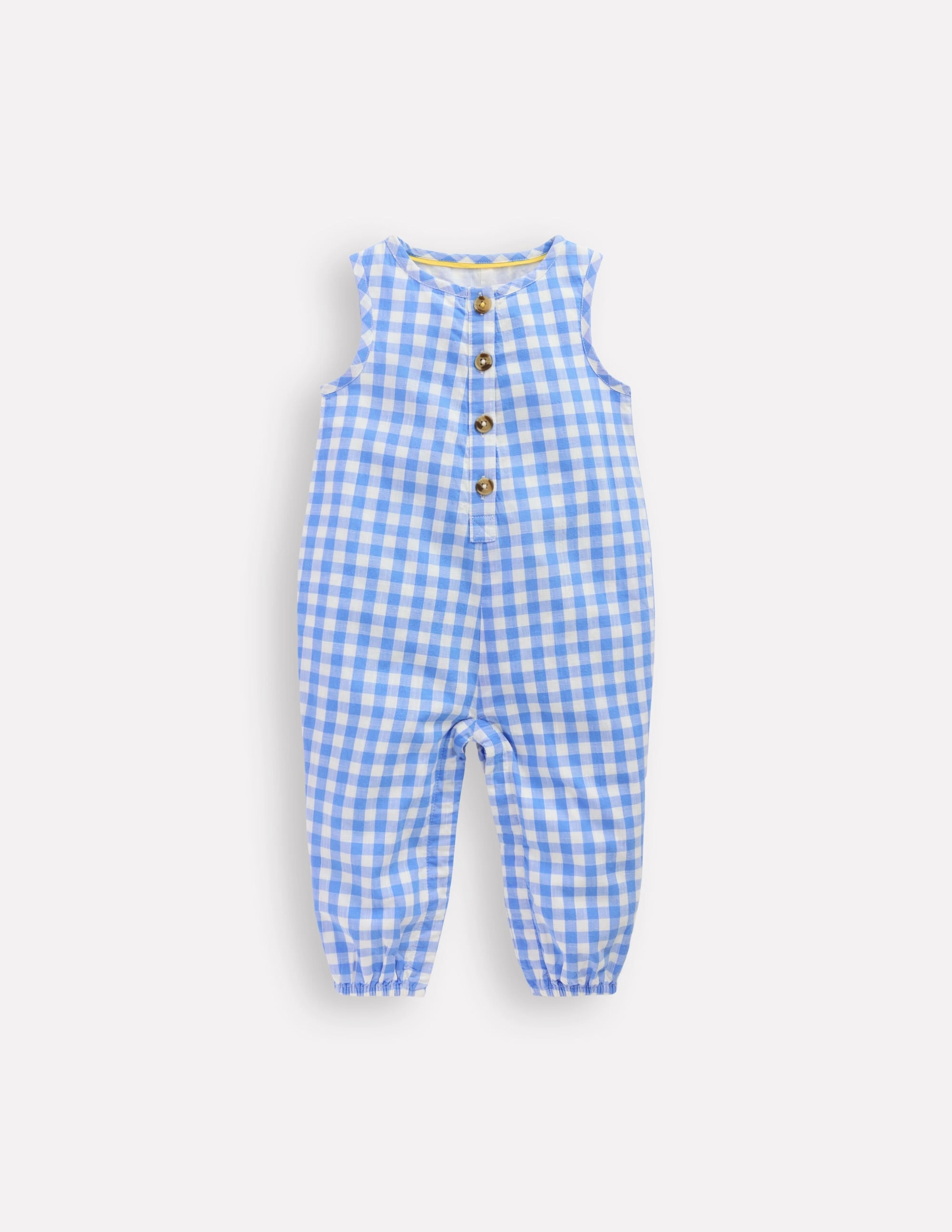 Woven Romper-Blue Gingham Sporty Dance Hot Premium